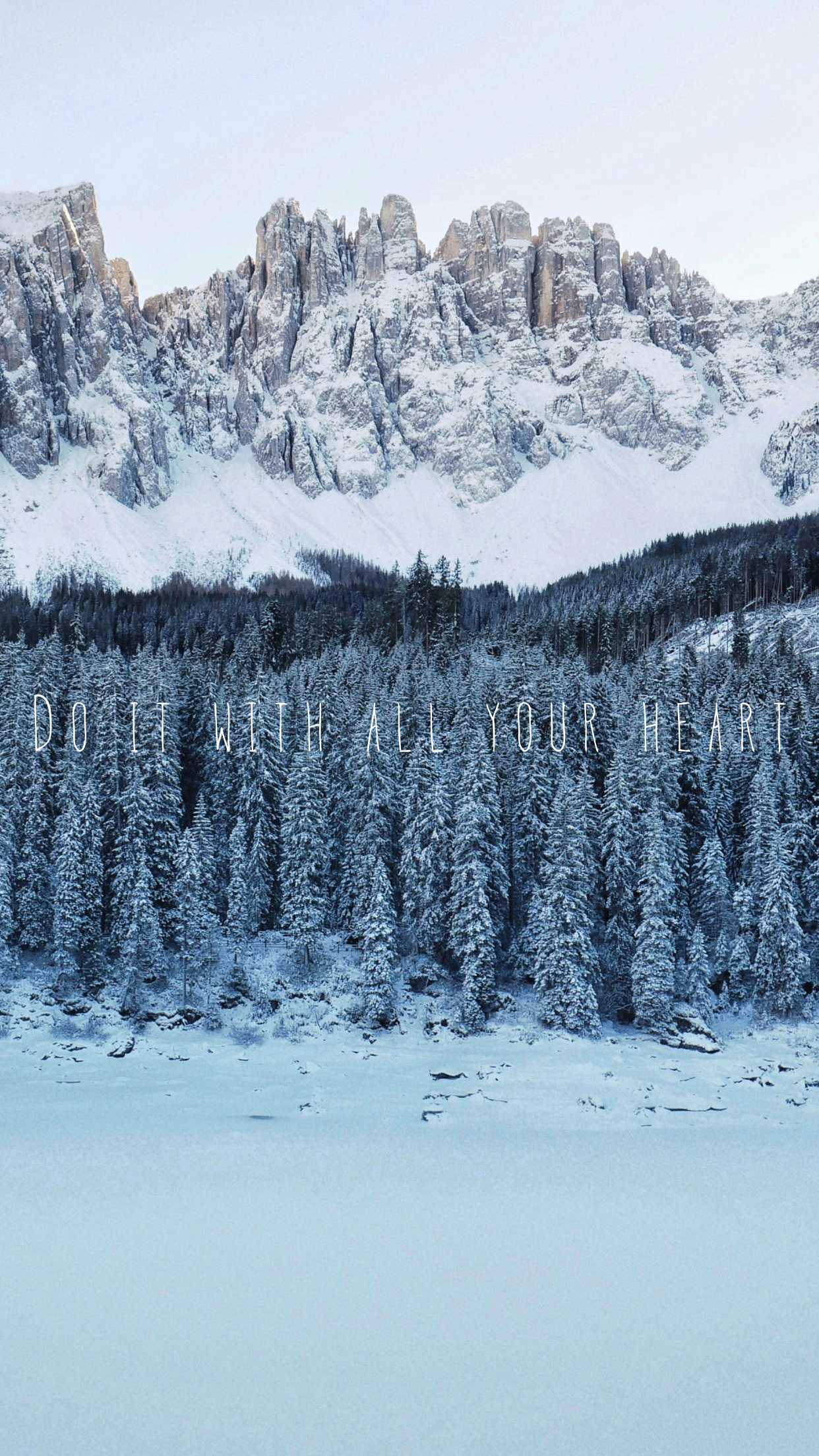 Winter motivational wallpaper. Winter wallpaper, Wallpaper, Motivational wallpaper