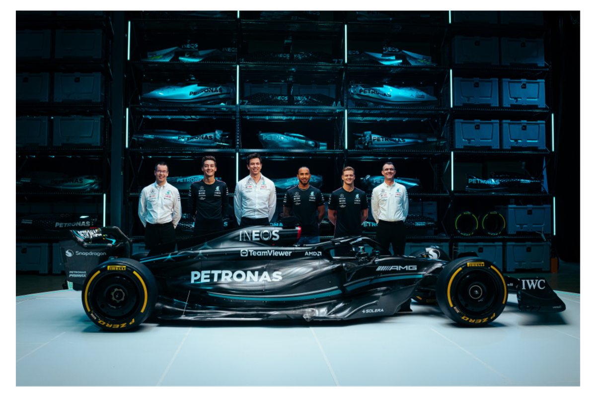 Mercedes unveils their W14 for the 2023 F1 season