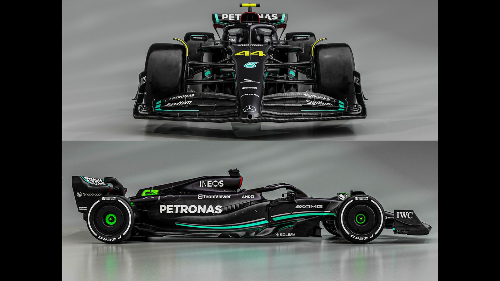 Mercedes' New Black F1 Car Signals Comeback For 2023; Hamilton & Russell Aim To Recover From Startling 3rd In 2022 Today February 2023