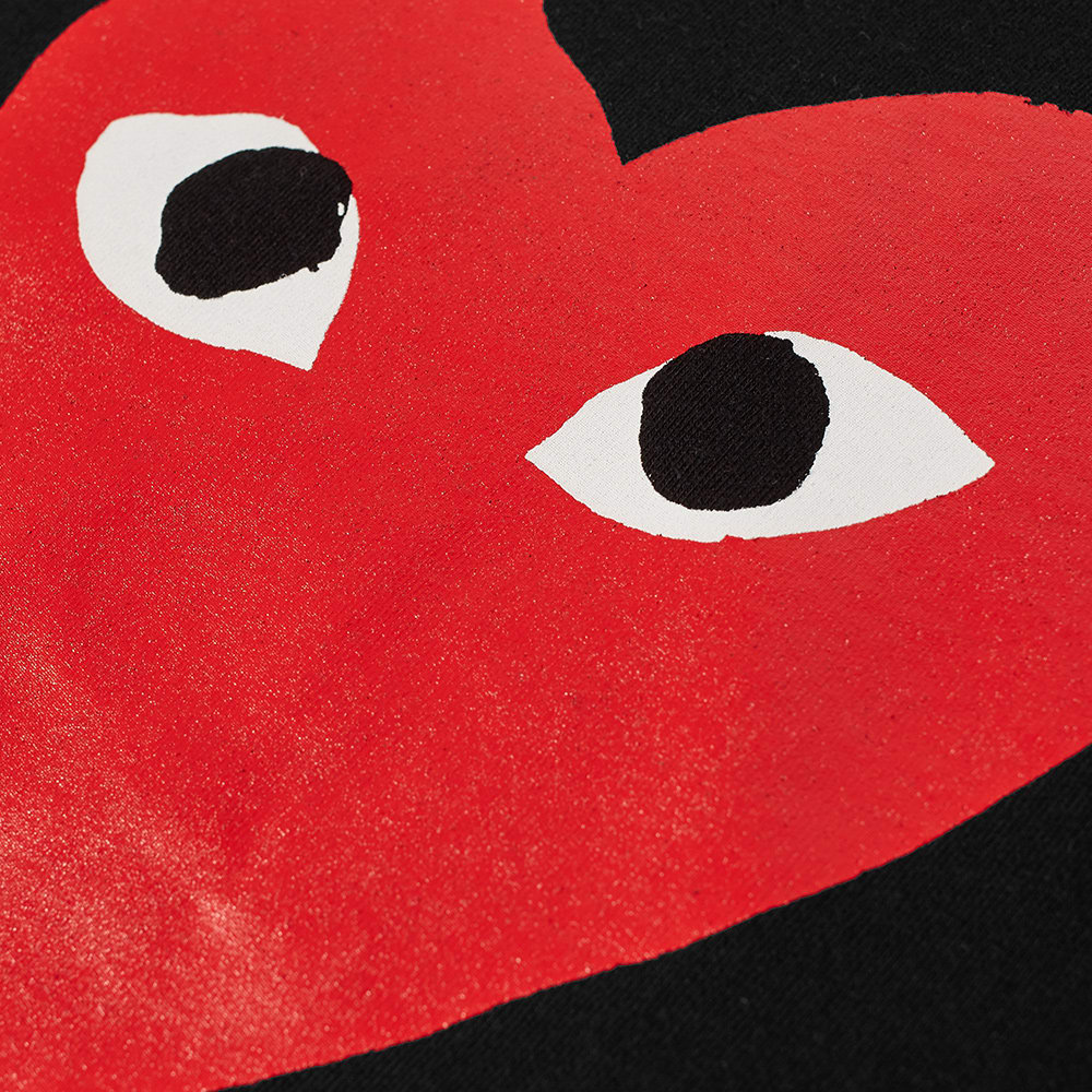 Comme des Garcons Play Heart Logo Tee Black & Red. END. (US)