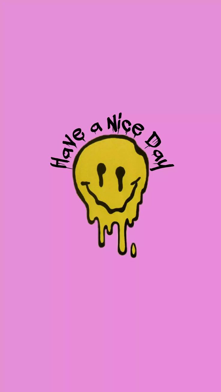 Smiley Face Wallpaper Discover more Culture, Ideogram, Popular, Smiley Face, Standal. iPhone wallpaper quotes inspirational, Edgy wallpaper, Pink wallpaper iphone