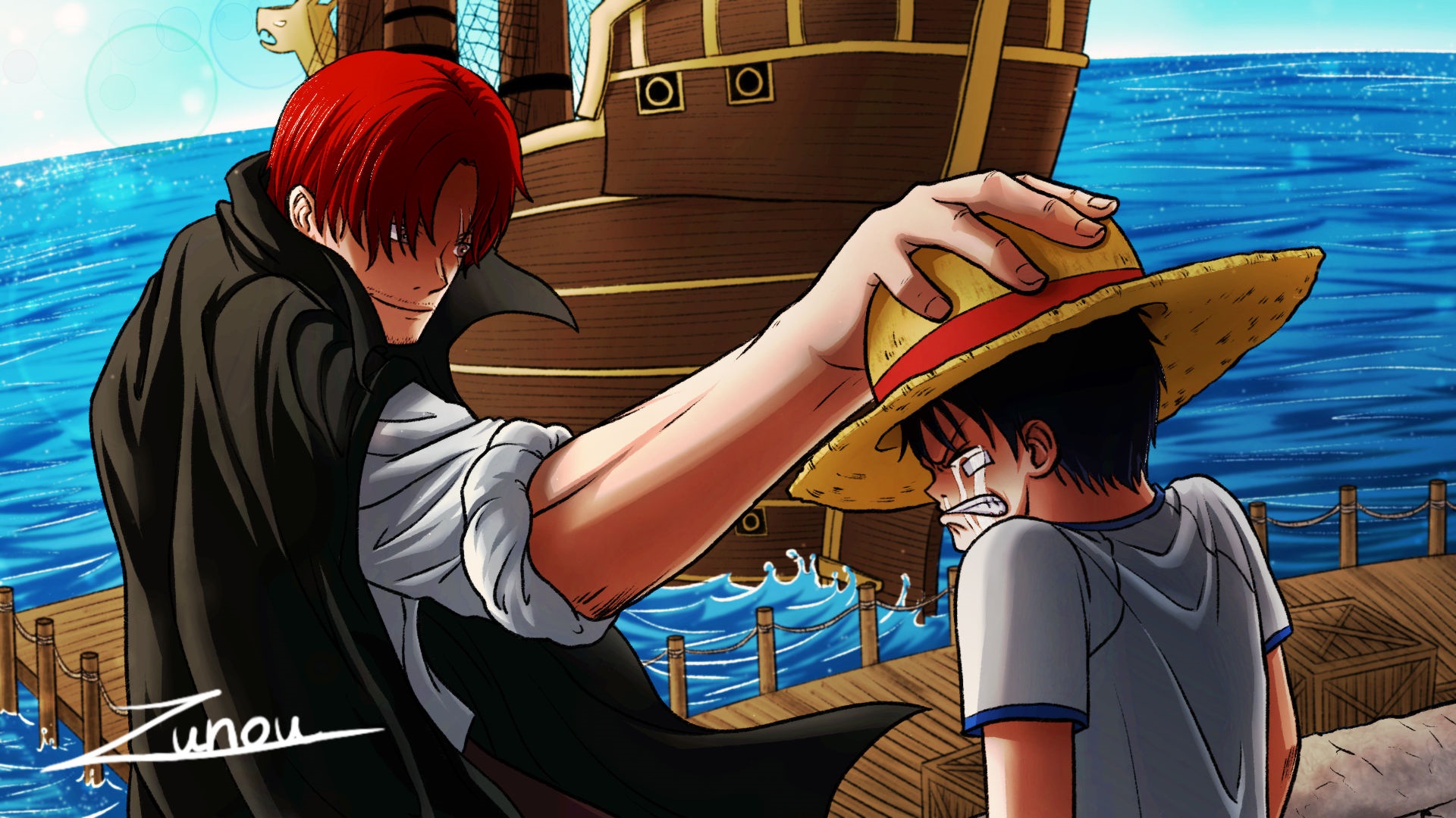 One Piece HD, Monkey D. Luffy, Shanks (One Piece) Gallery HD Wallpaper