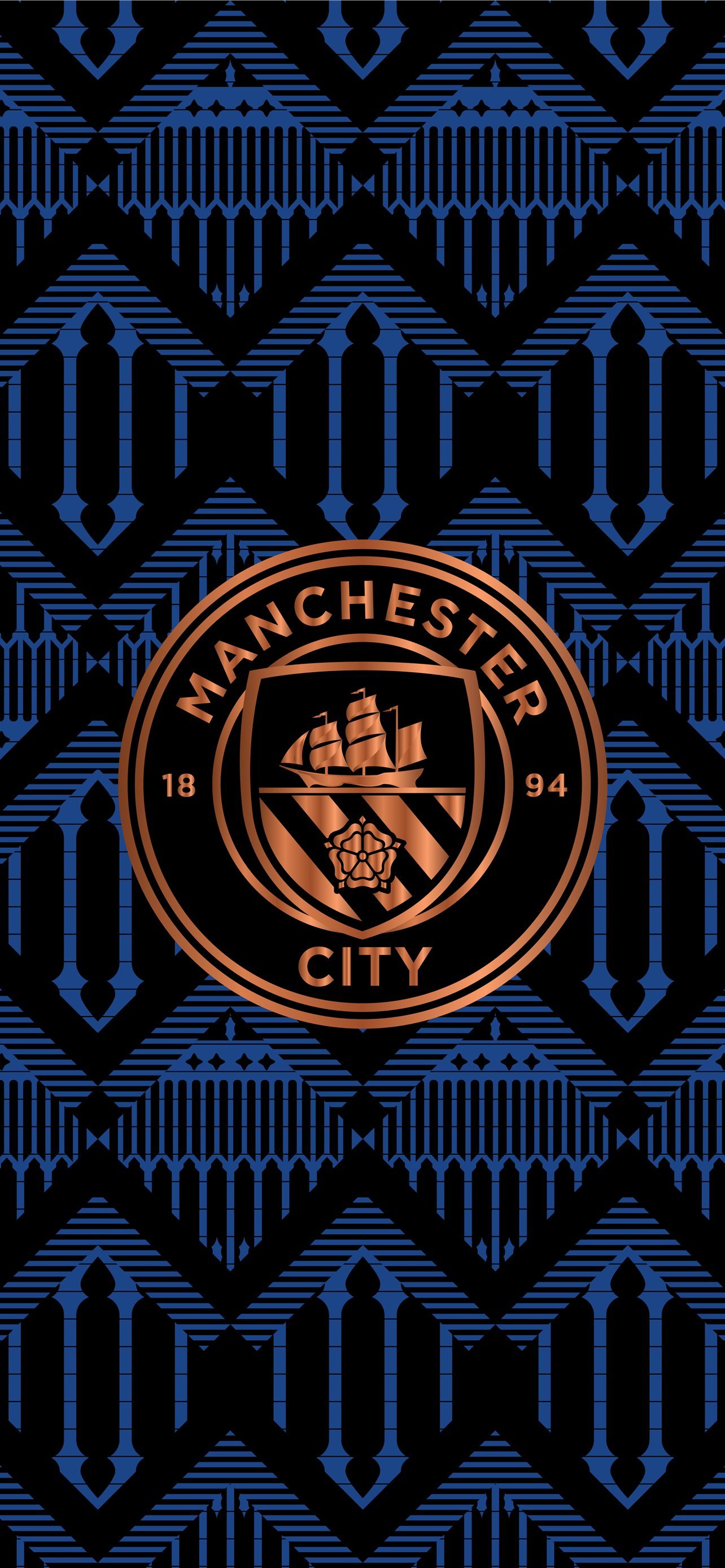 Download Football Club Of Manchester City Logo Wallpaper