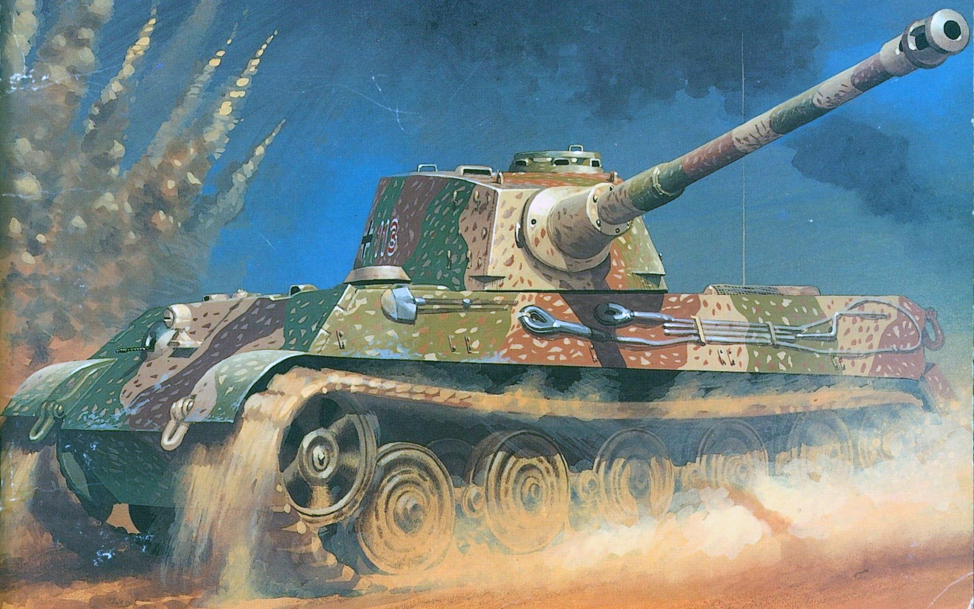 PzKpfw VI King Tiger, Painting Art, Tanks Gallery HD Wallpaper