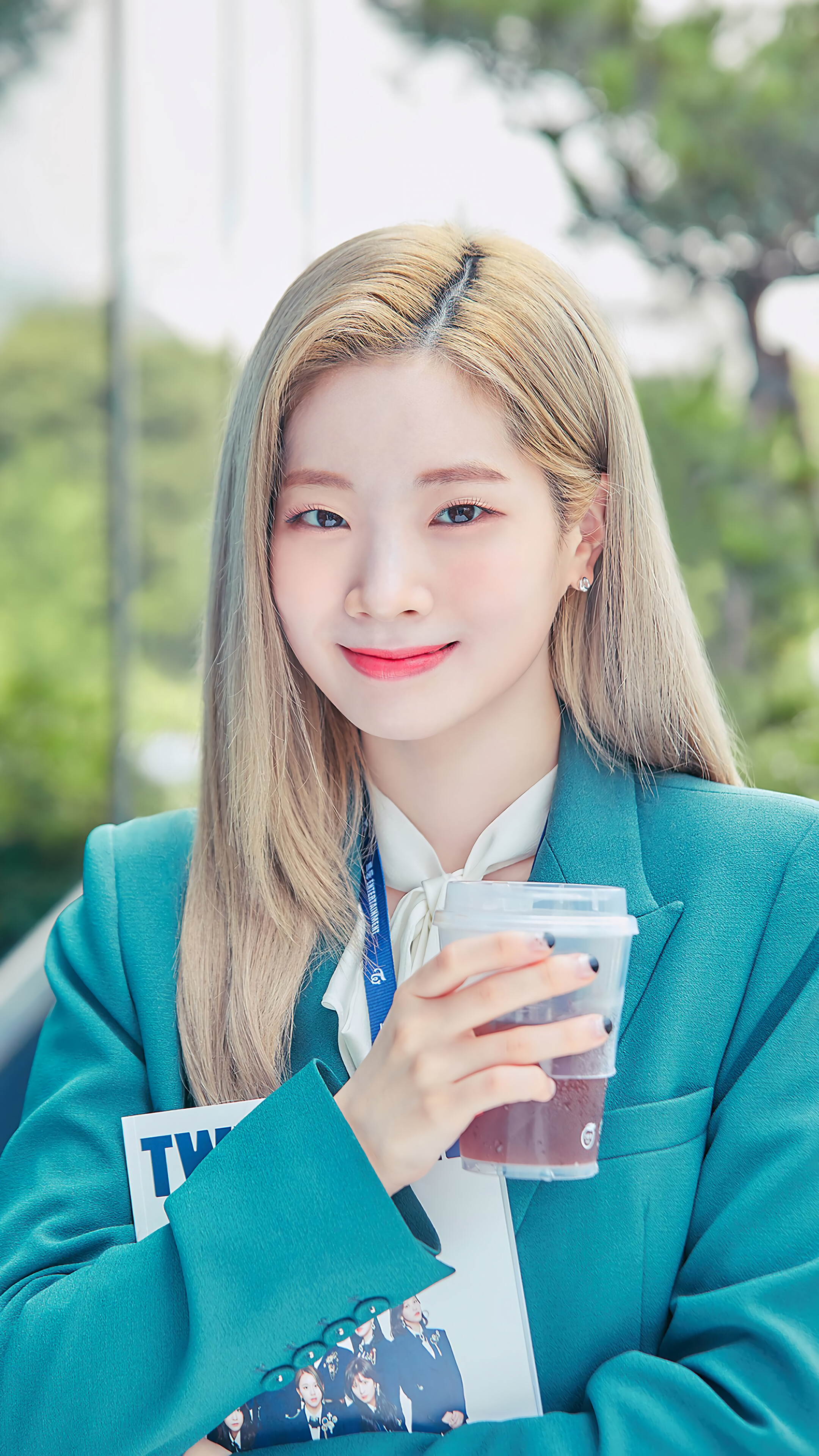 Dahyun, TWICE, Blonde, 4k HD Phone