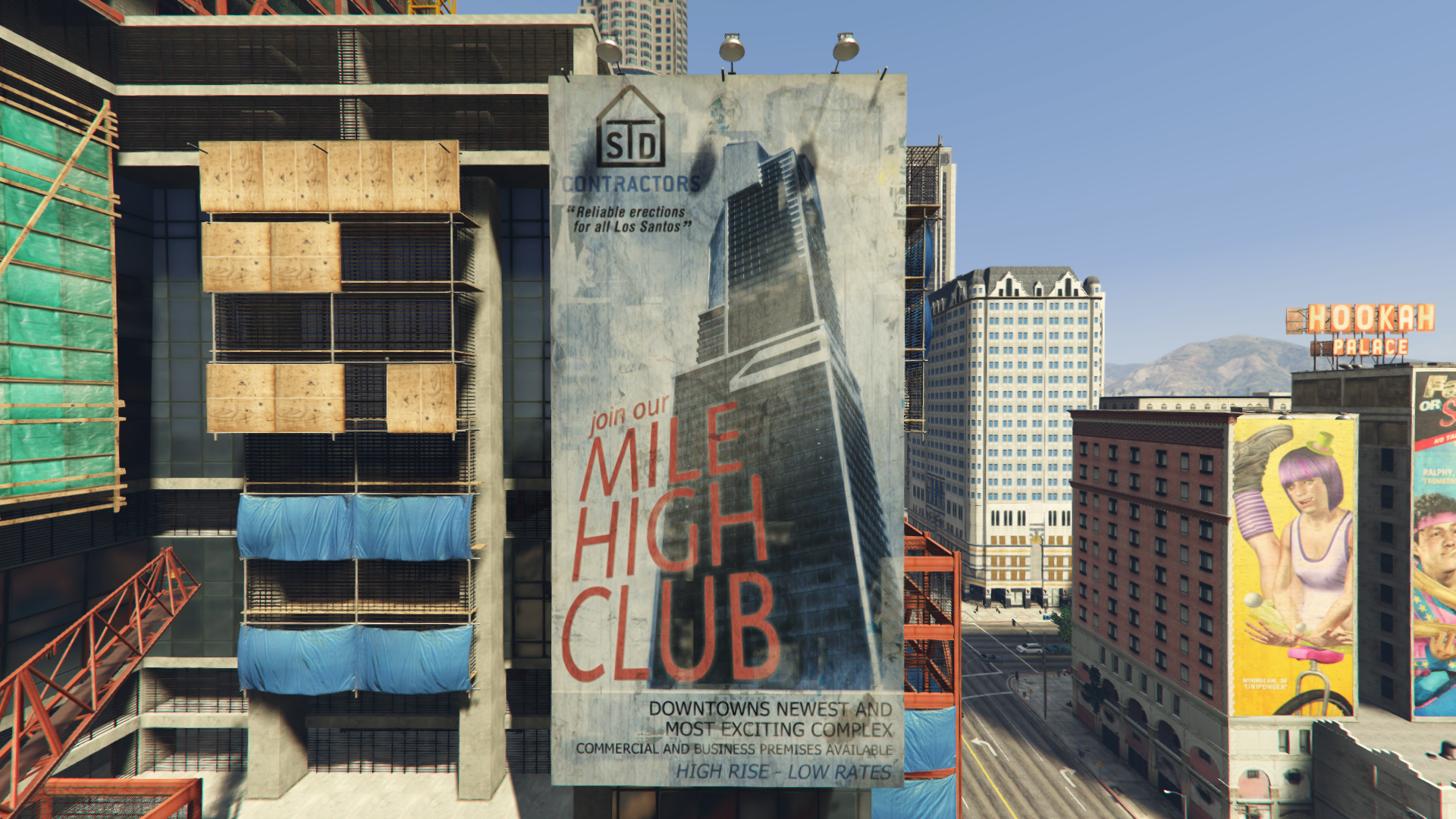 GTA 5 Billboards. Mile High Club