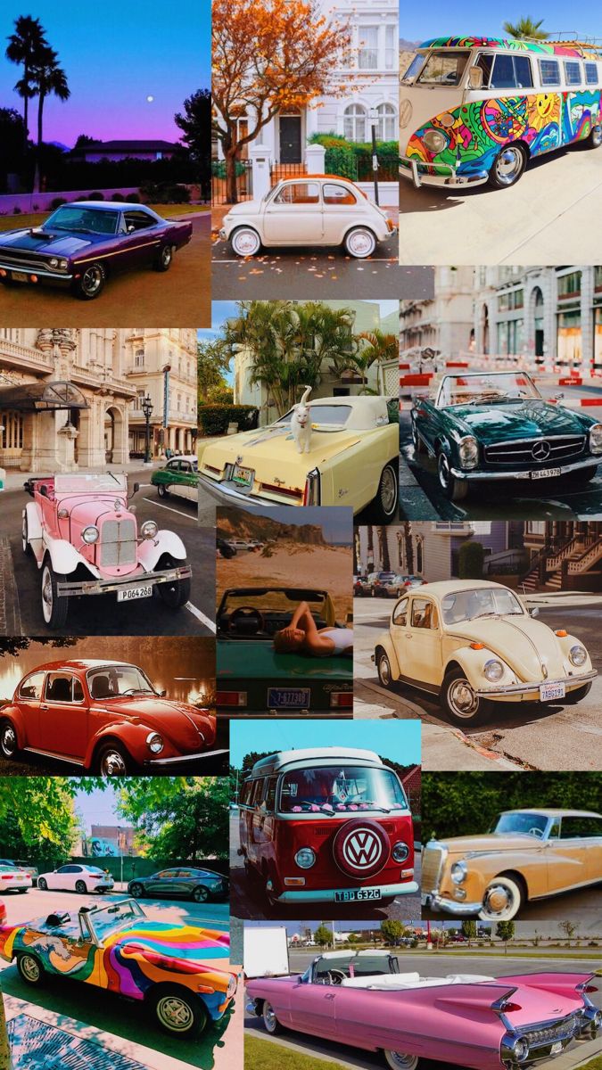 Indie vintage background old cars. Background vintage, Collage iphone, Car wallpaper
