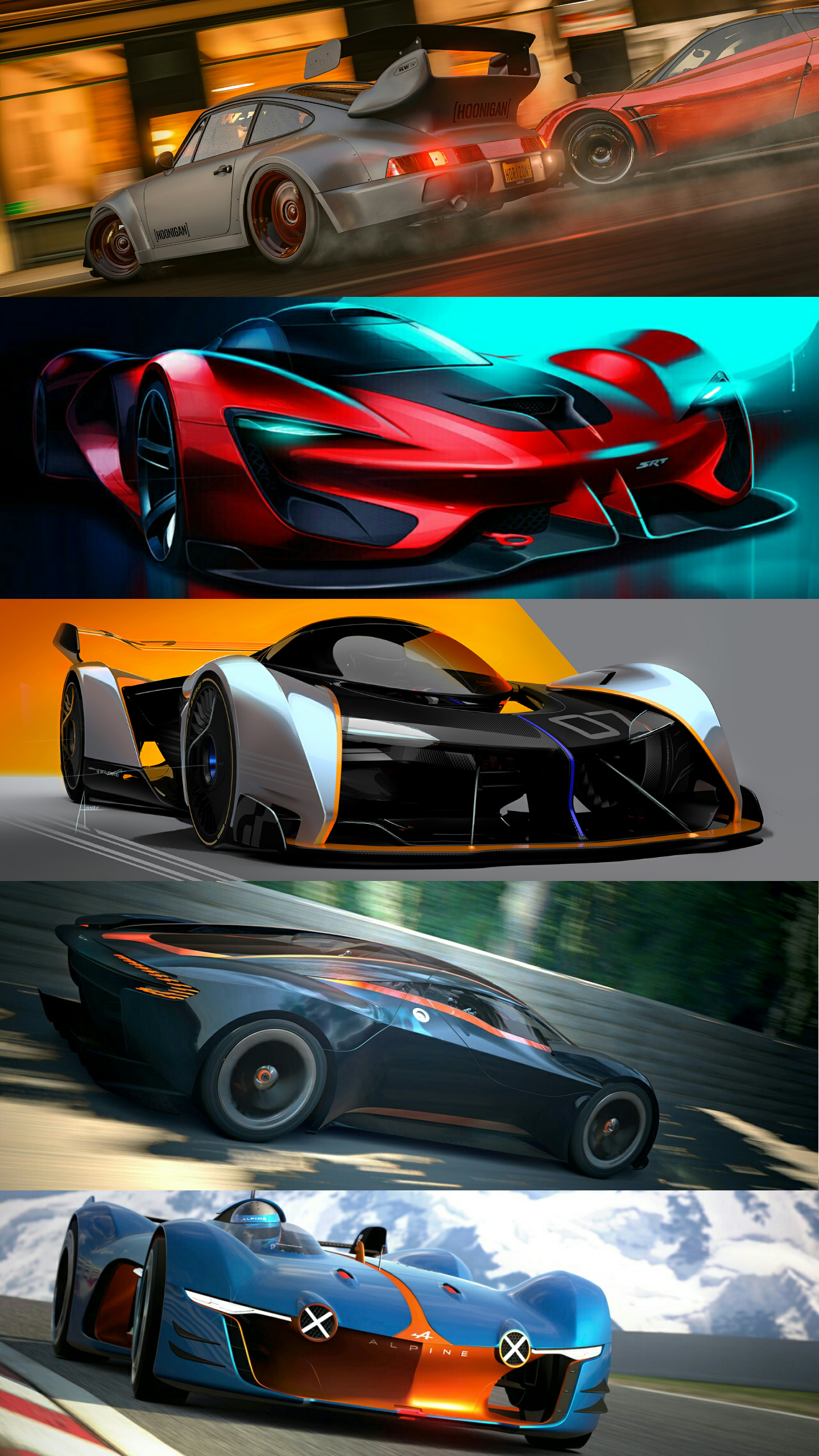 Simple collage I made from concept cars and horizon 4 wallpaper. Concept cars, Simple collage, Car background