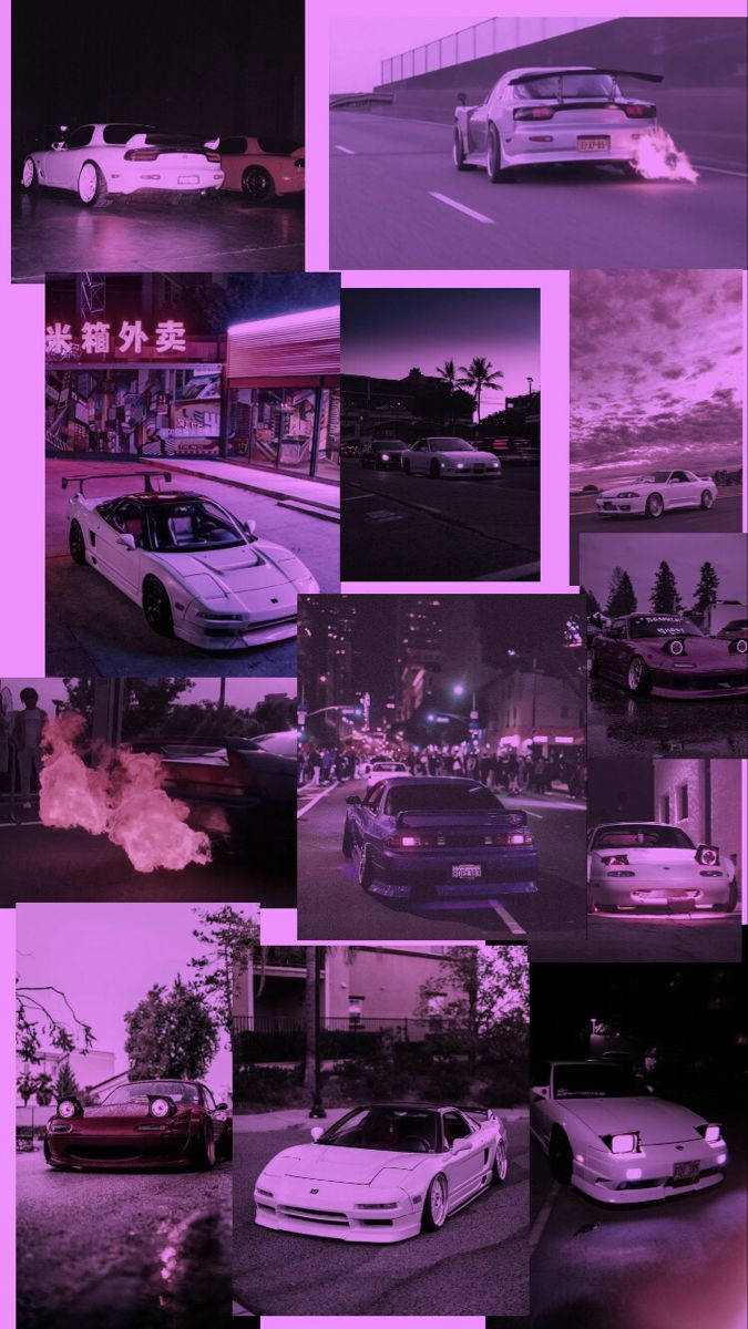Download Jdm Aesthetic Photo Collage Wallpaper