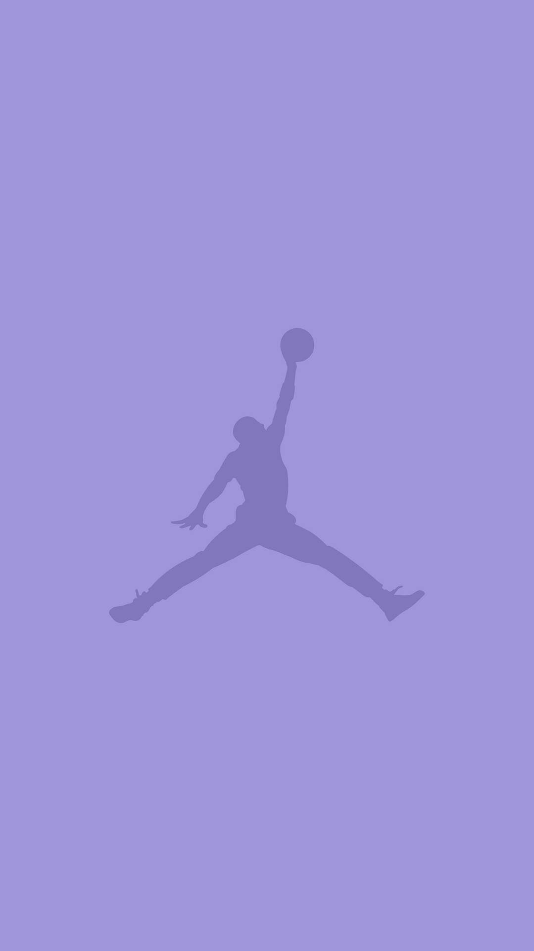 Download Air Jordan Purple Aesthetic Logo Wallpaper