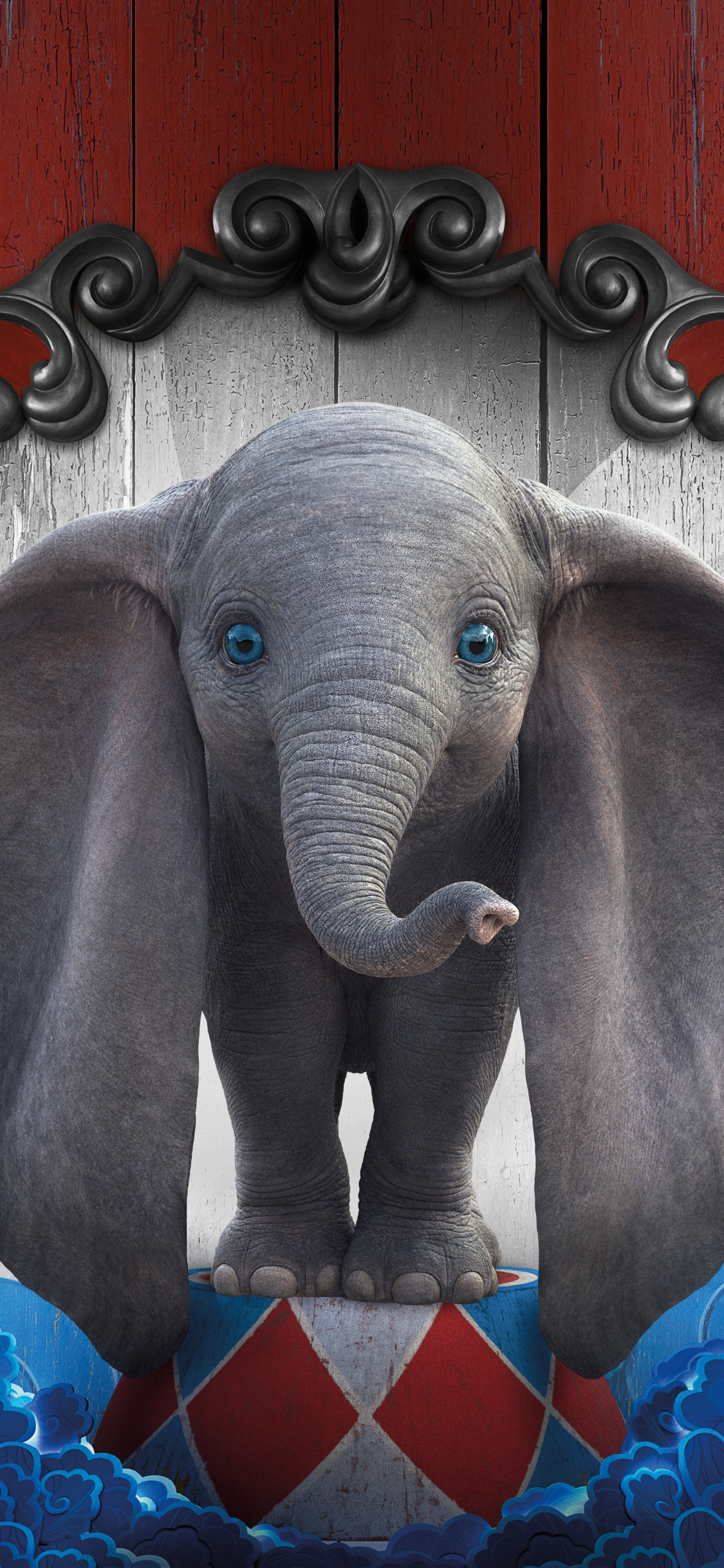 Download wallpaper 1125x2436 dumbo, cute, baby elephant, 2019 movie, iphone x, 1125x2436 HD background, 18585