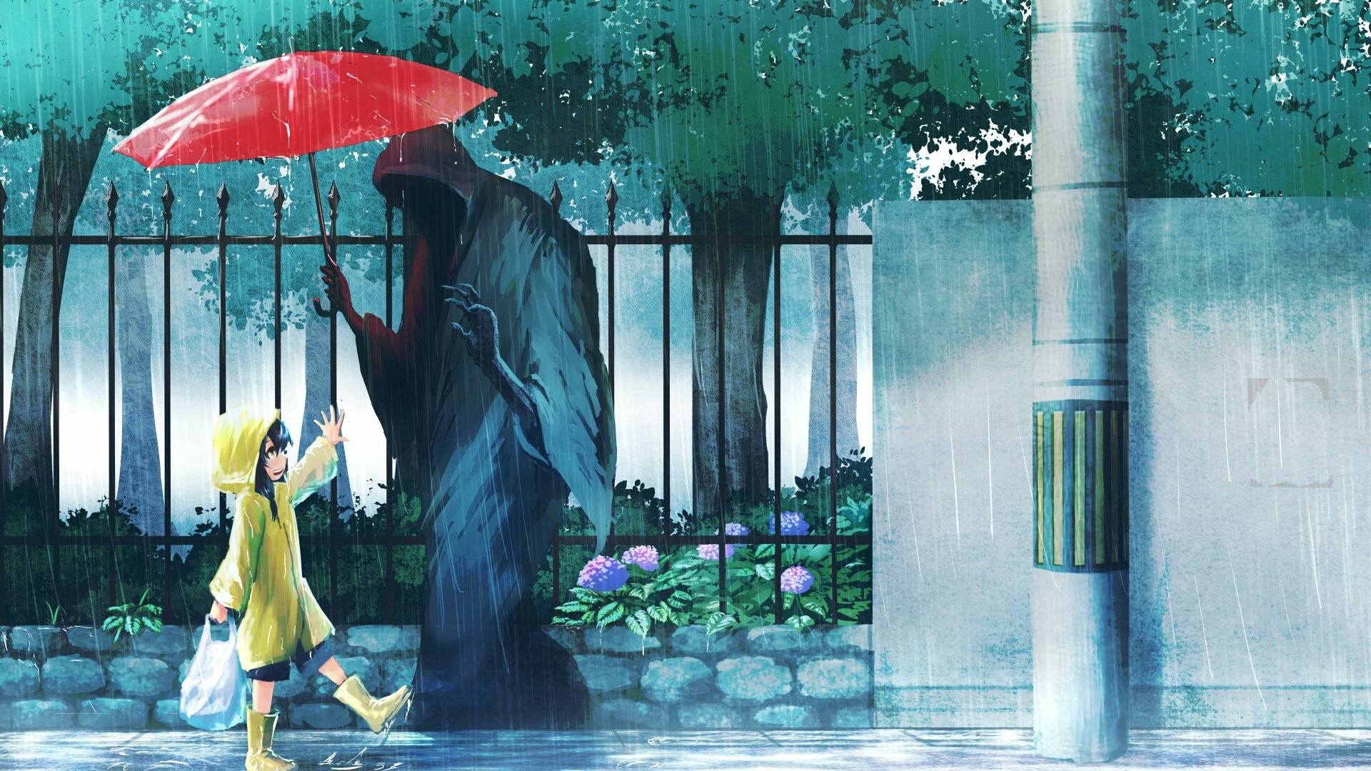 Boy rain and japanese anime 2117680 on animeshercom