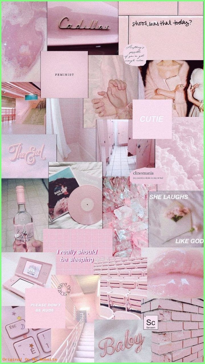 35 Pink Aesthetic Wallpapers with Quotes and Collages