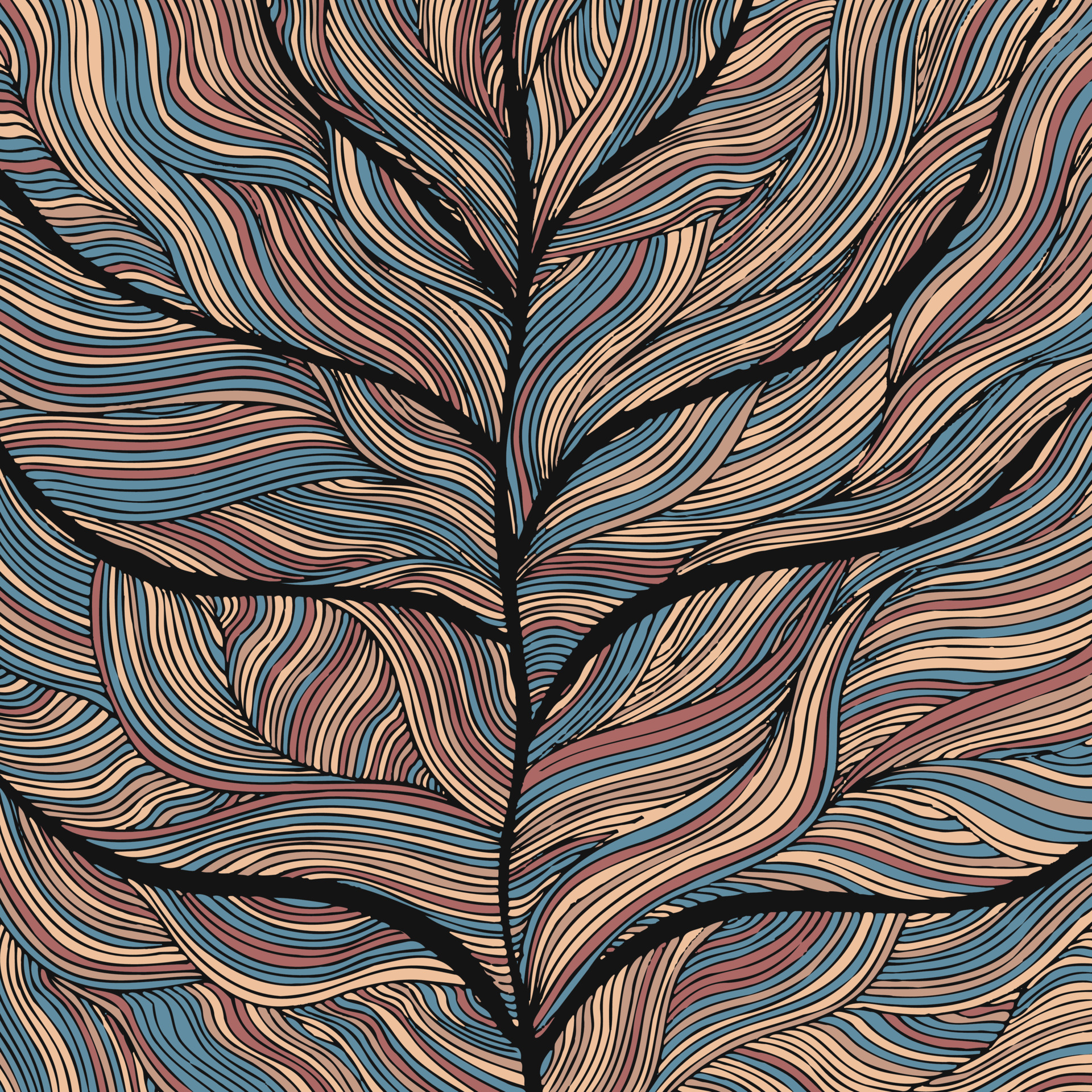 Natural leaf and roots good for background, wallpaper, print, art