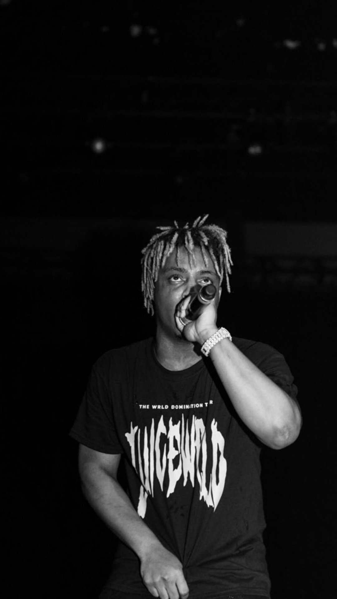 Black And White Image Of Juice Wrld Is Wearing White Black Dress HD Juice  Wrld Wallpapers  HD Wallpapers  ID 81977