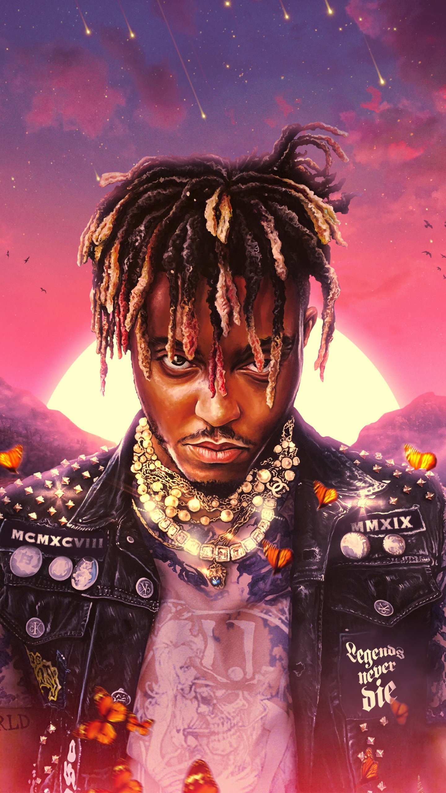 Juice Wrld Wallpaper 4K, Legends Never Die