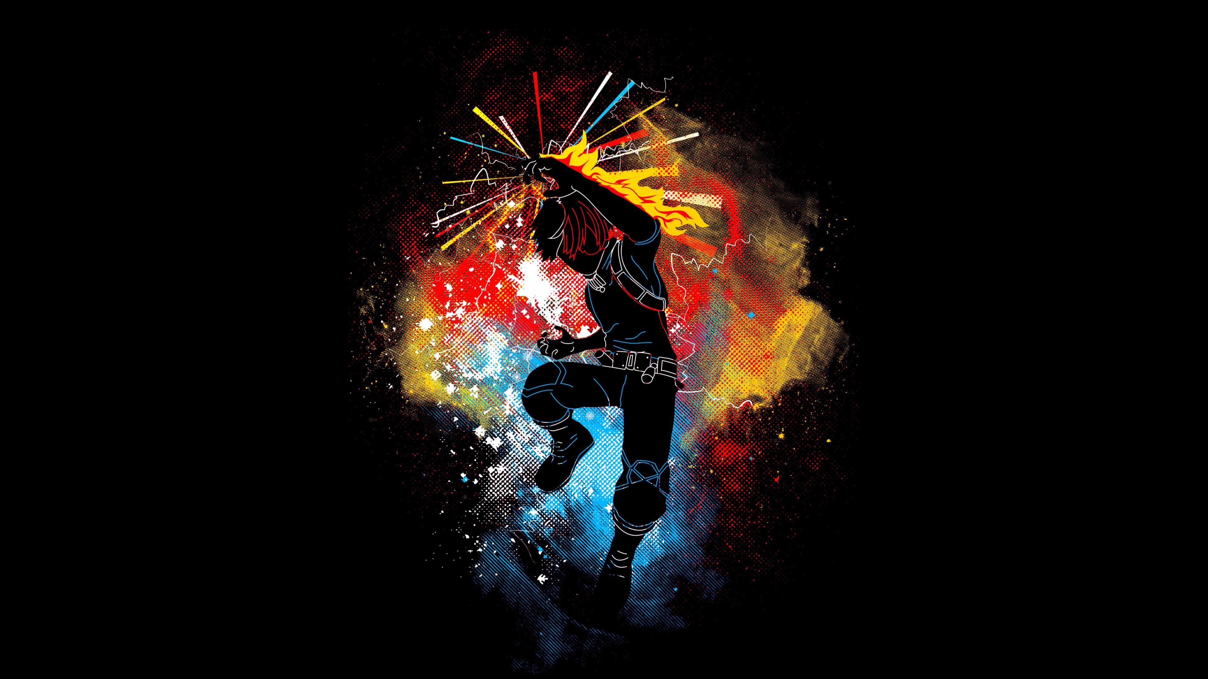 Izuku Midoriya Wallpaper 4K, My Hero Academia, Black Dark