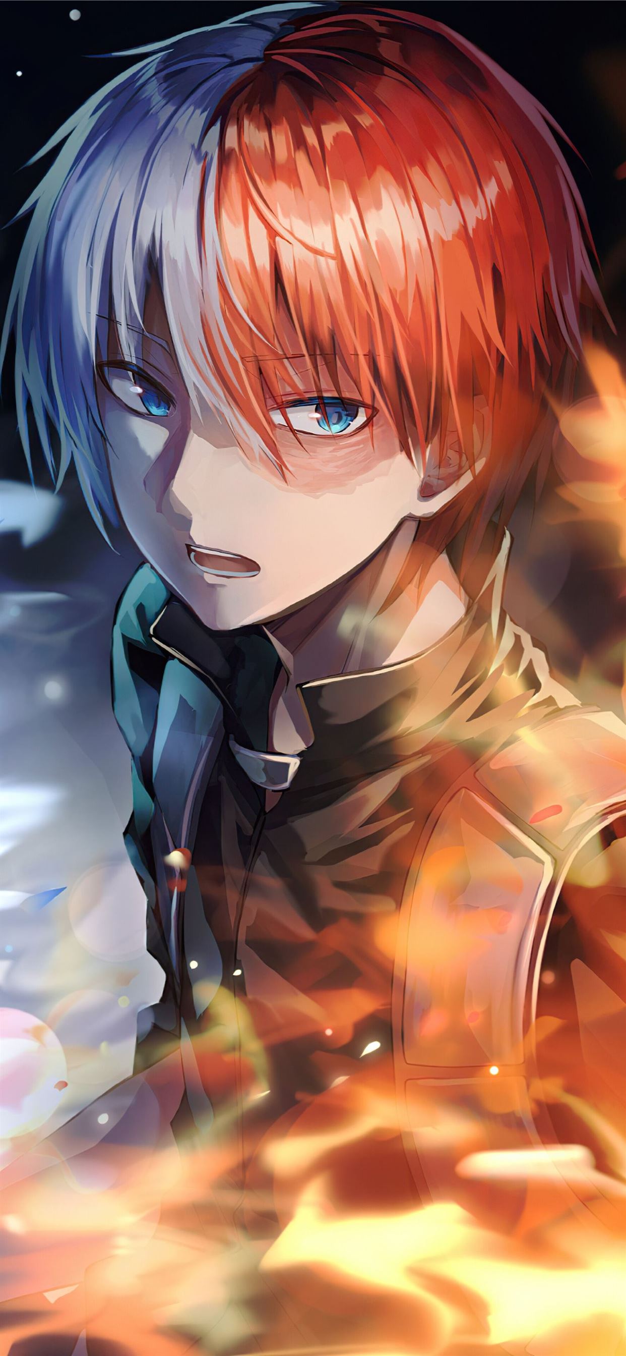 Todoroki Hero Academia Cave iPhone Wallpaper Free Download