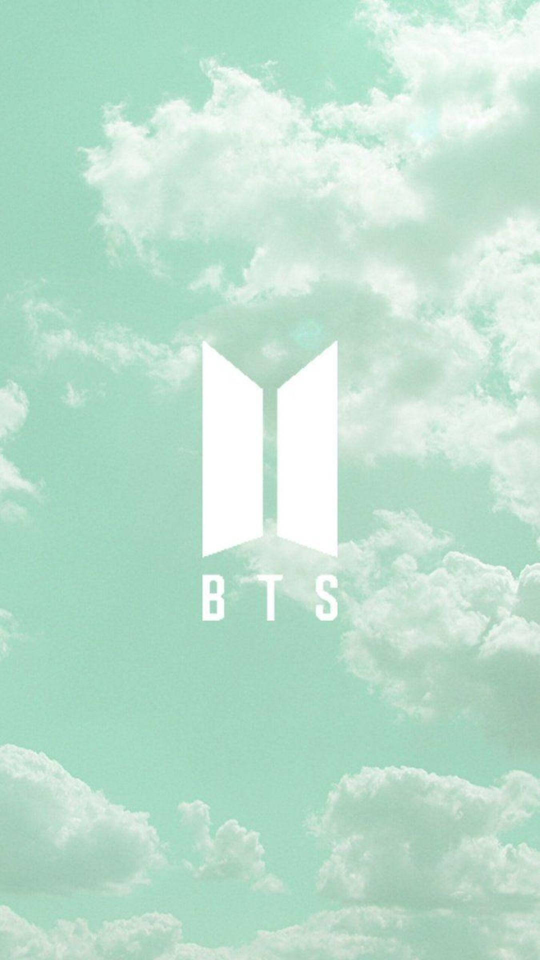 Download Mint Green Aesthetic Bts Logo Wallpaper