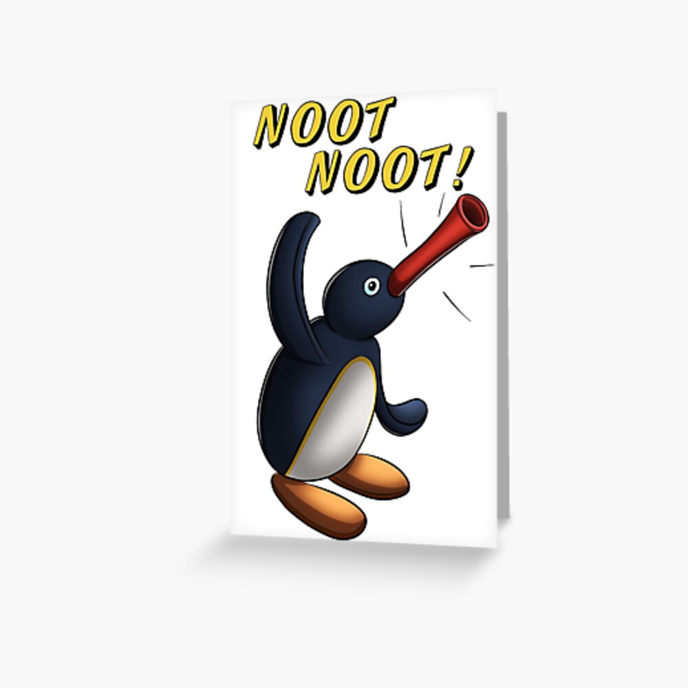 Pingu Noot Noot Greeting Card