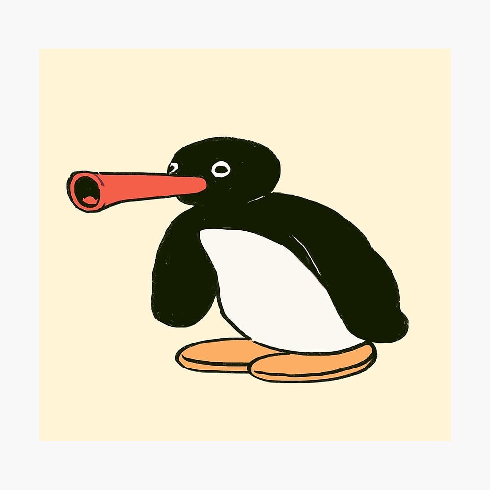 I draw noot noot penguin meme Poster