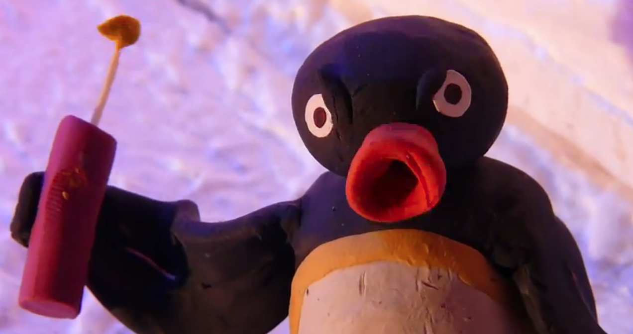 Video: Claymation Penguins Face Alien Horror in 'Pingu's The Thing'. Pingu memes, Pingu, Pingu pingu