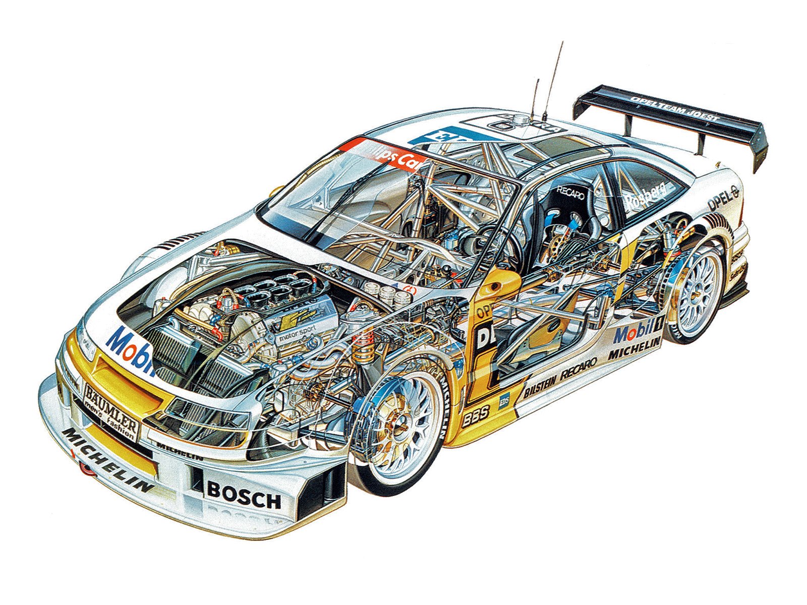 96, Opel, Calibra, V 6, Dtm, Race, Racing Wallpaper HD / Desktop and Mobile Background