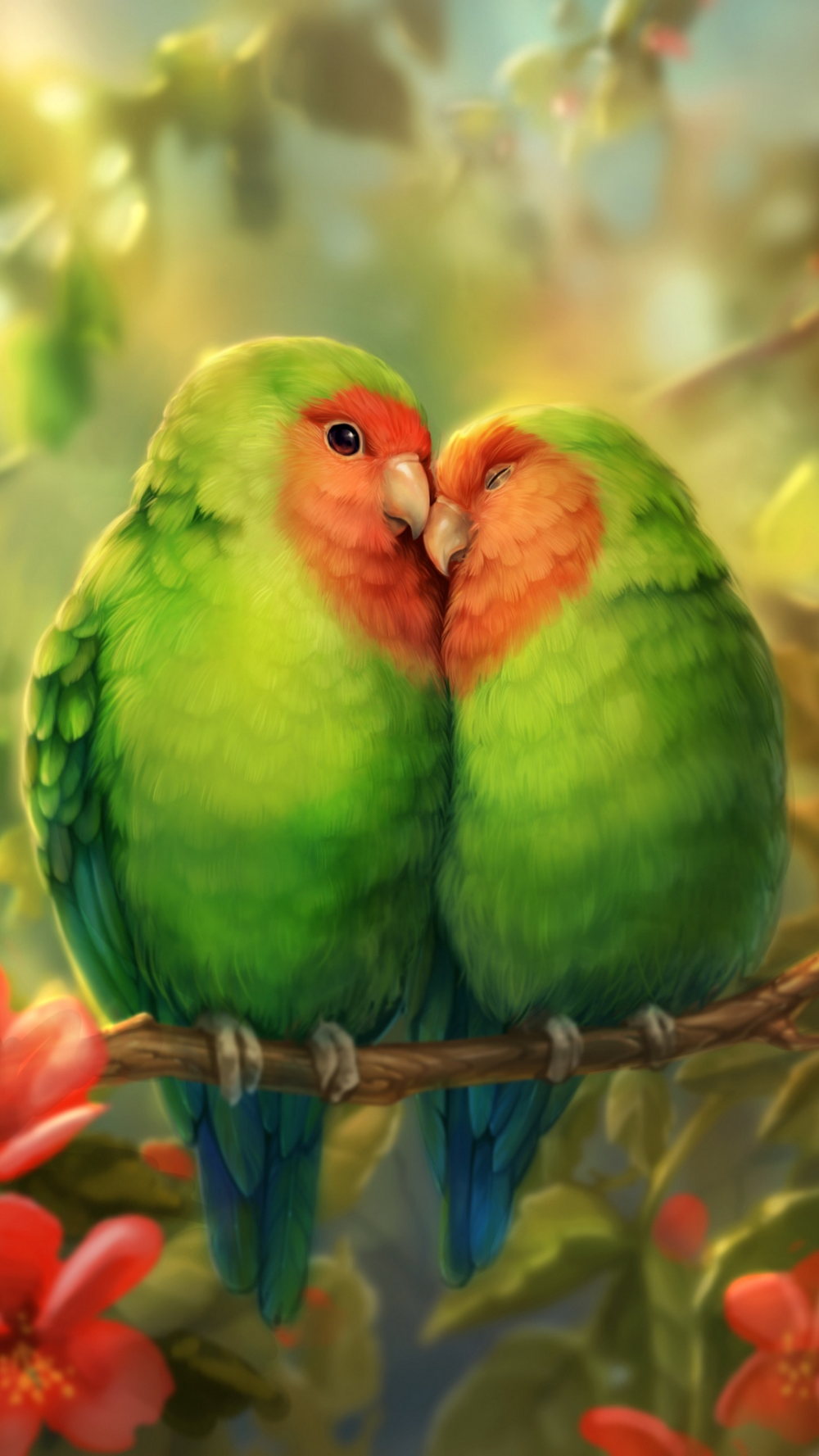 Green Birds Wallpapers - Wallpaper Cave