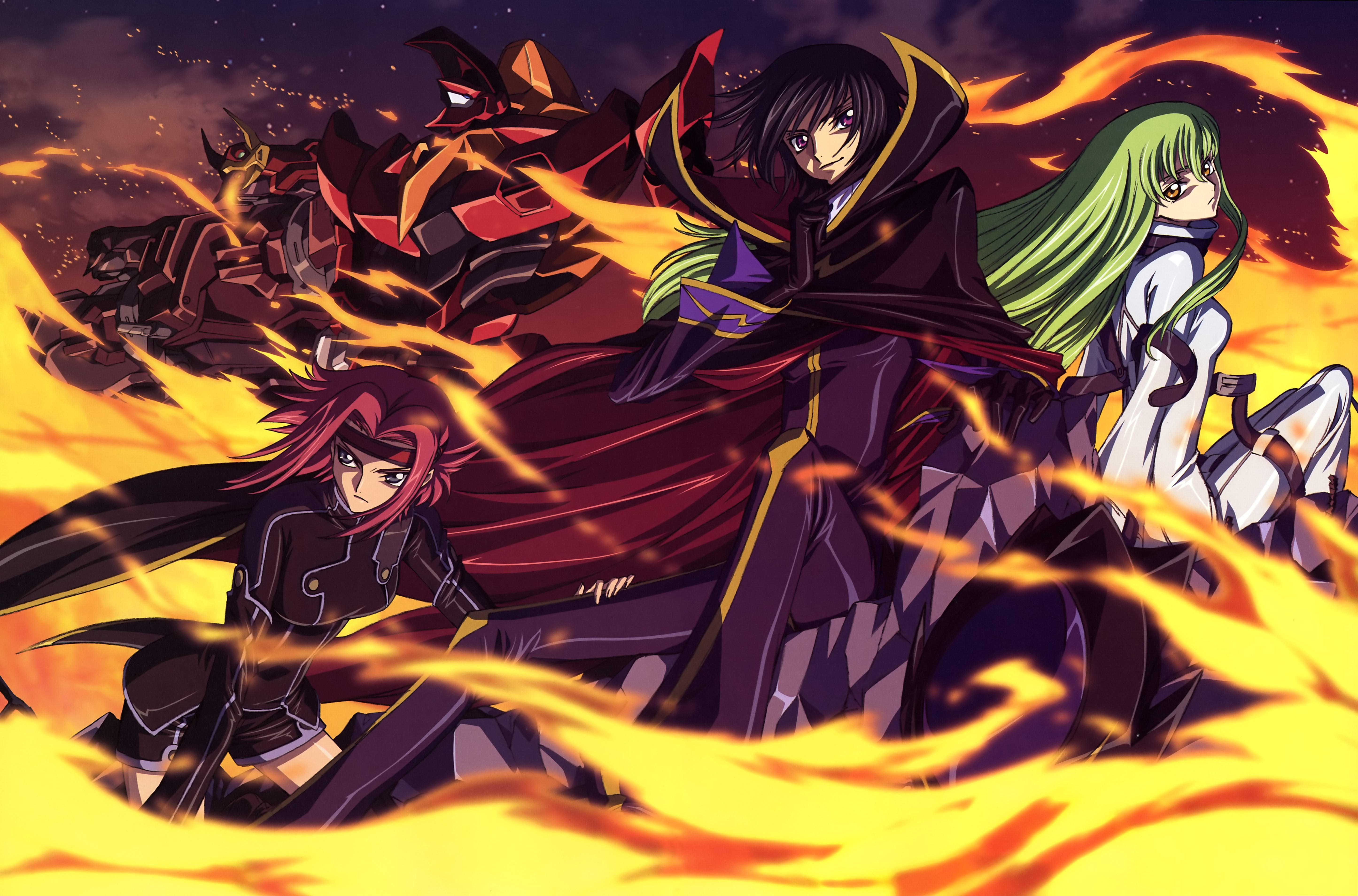 Code Geass, Anime, C.C., Lamperouge Lelouch, Kallen Stadtfeld Wallpaper HD / Desktop and Mobile Background