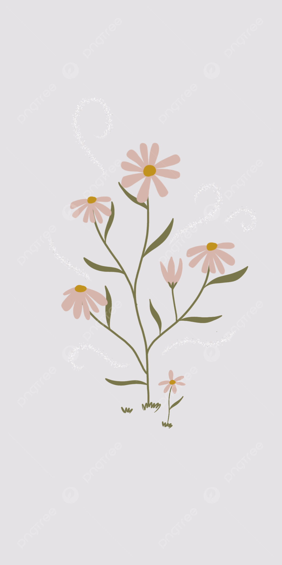 Pink Flower Simple Wallpaper Background, Wallpaper, Simple, Aesthetic Background Image for Free Download