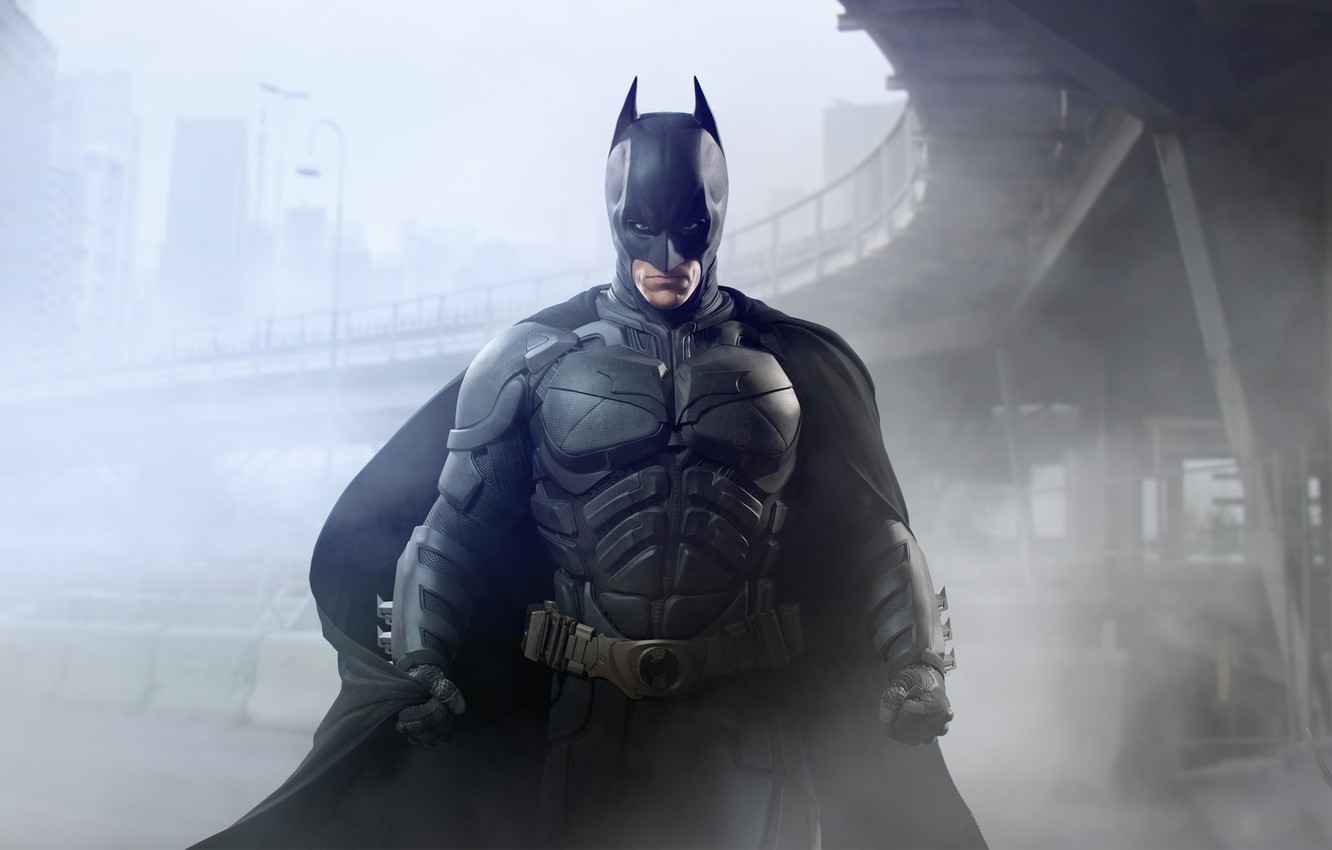 Wallpaper 2008, Dark, City, Movies, 2012, Hero, The Dark Knight, Batman, Legendary Picture, Bridge, Street, The, 2005, Smoke, Begins, The Dark Knight Rises image for desktop, section фильмы