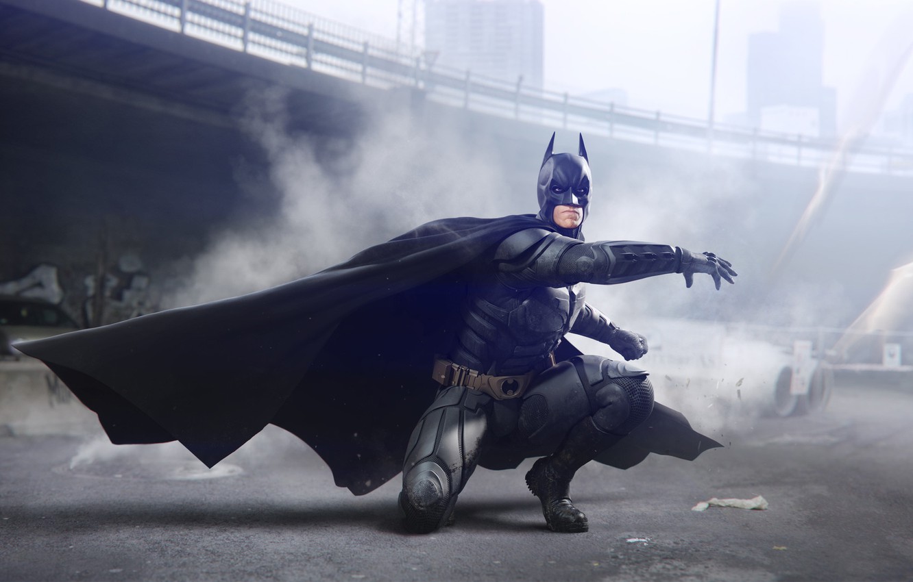 Wallpaper 2008, Dark, City, Movies, 2012, Hero, The Dark Knight, Batman, Legendary Picture, Bridge, Street, The, 2005, Smoke, Begins, The Dark Knight Rises image for desktop, section фильмы