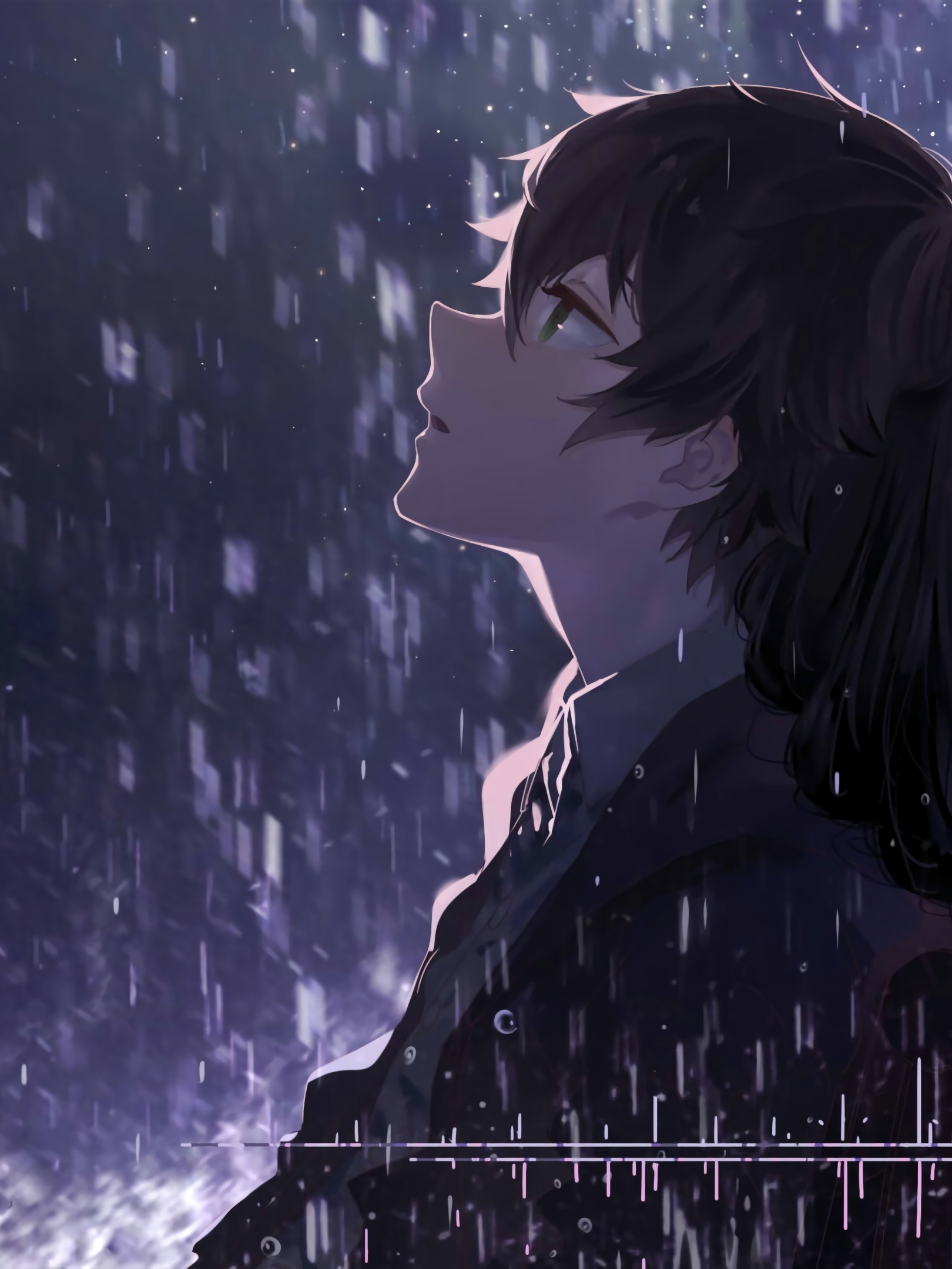Mobile wallpaper: Anime, Rain, Hōtarō Oreki, Hyouka, 1380881 download the picture for free