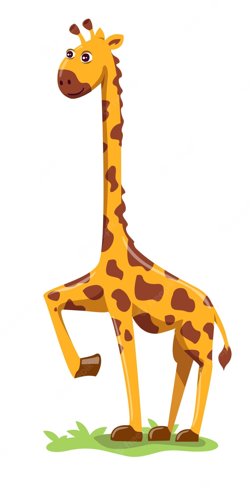 Tall Giraffe Cartoon