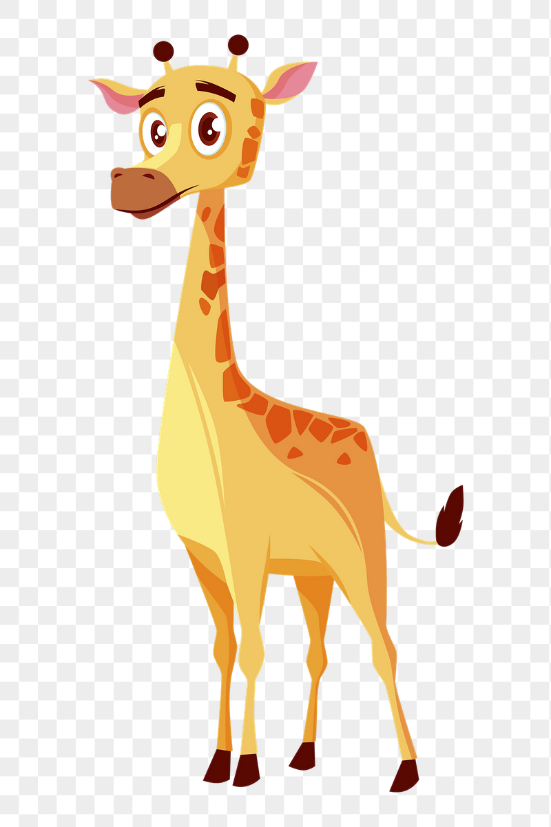 Giraffe Cartoon Image Wallpaper