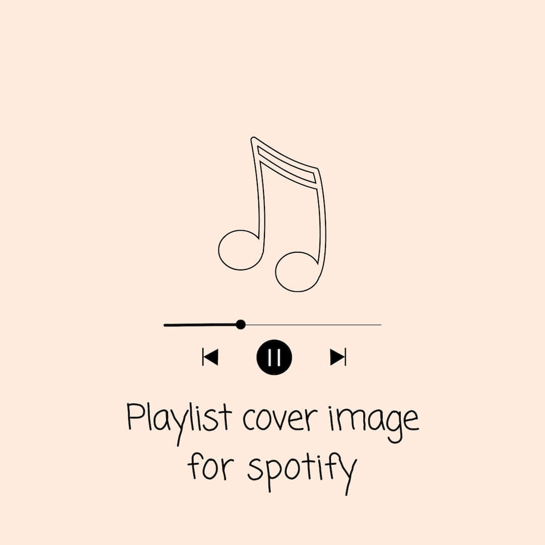 Download Beige Spotify Playlist Cover Illustration Wallpaper