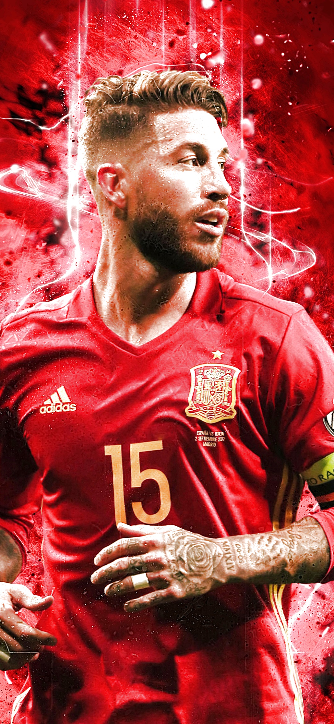 Wallpaper / Sports Sergio Ramos Phone Wallpaper, Spanish, Real Madrid C.F., Soccer, 1080x2340 free download