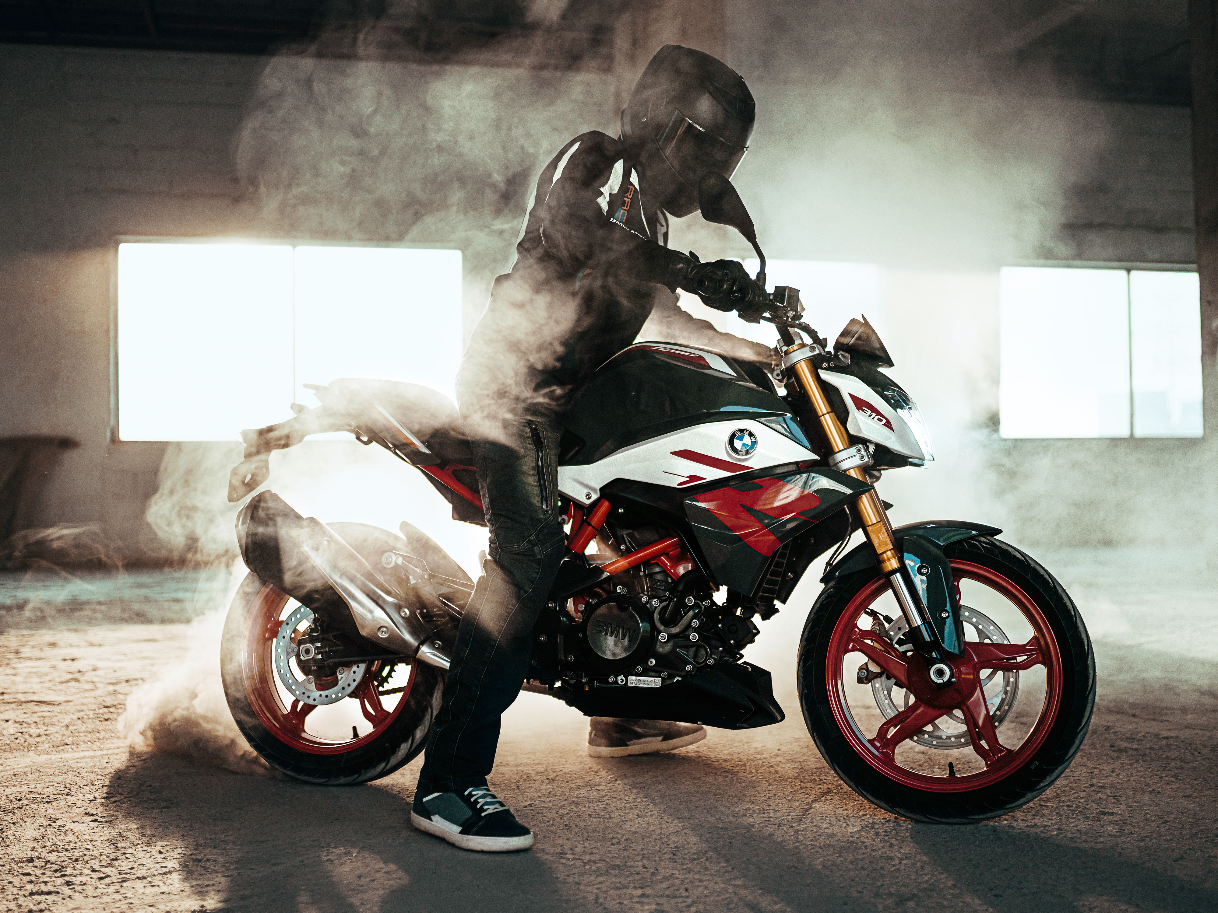 BMW G310R Wallpaper 4K, Biker, Drift, 2021, Bikes