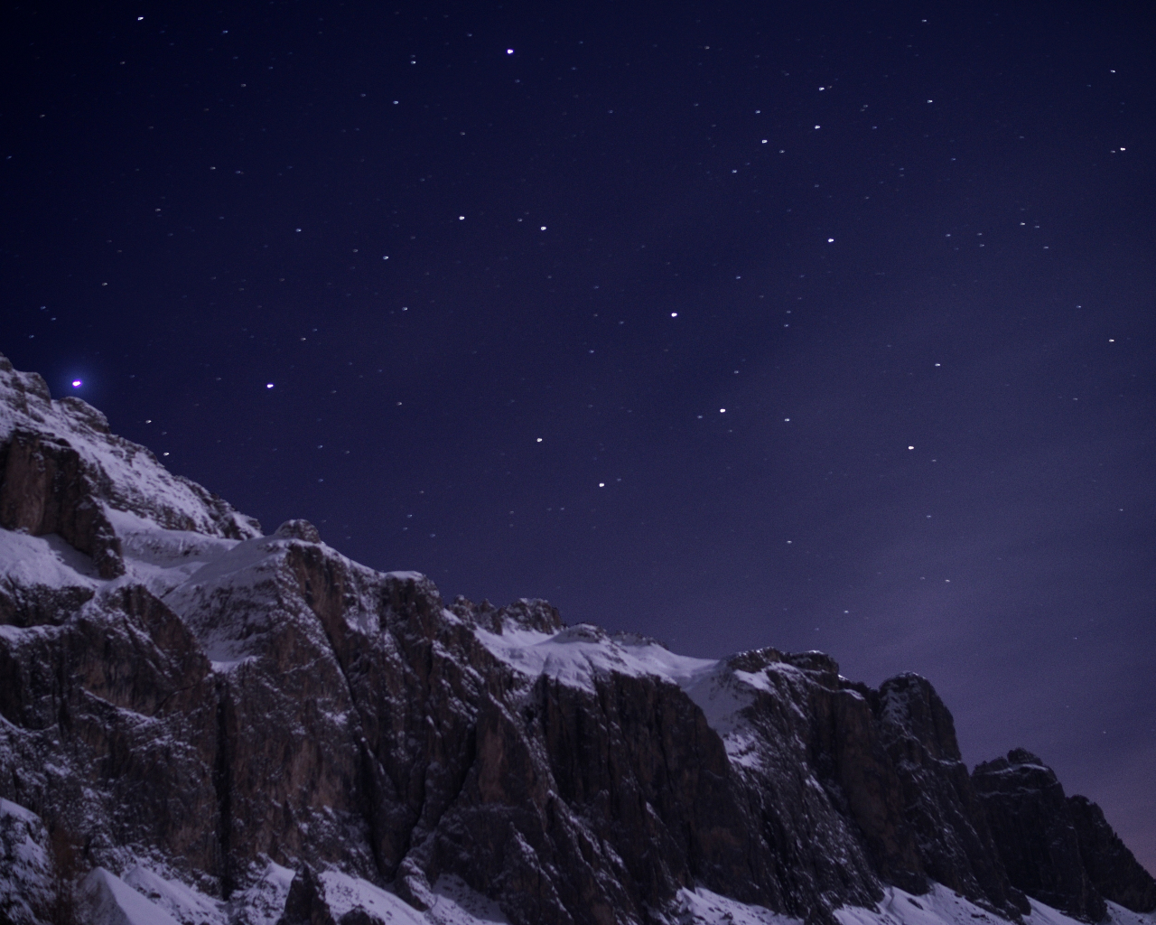 Blue Night Winter Mountain Wallpapers - Wallpaper Cave