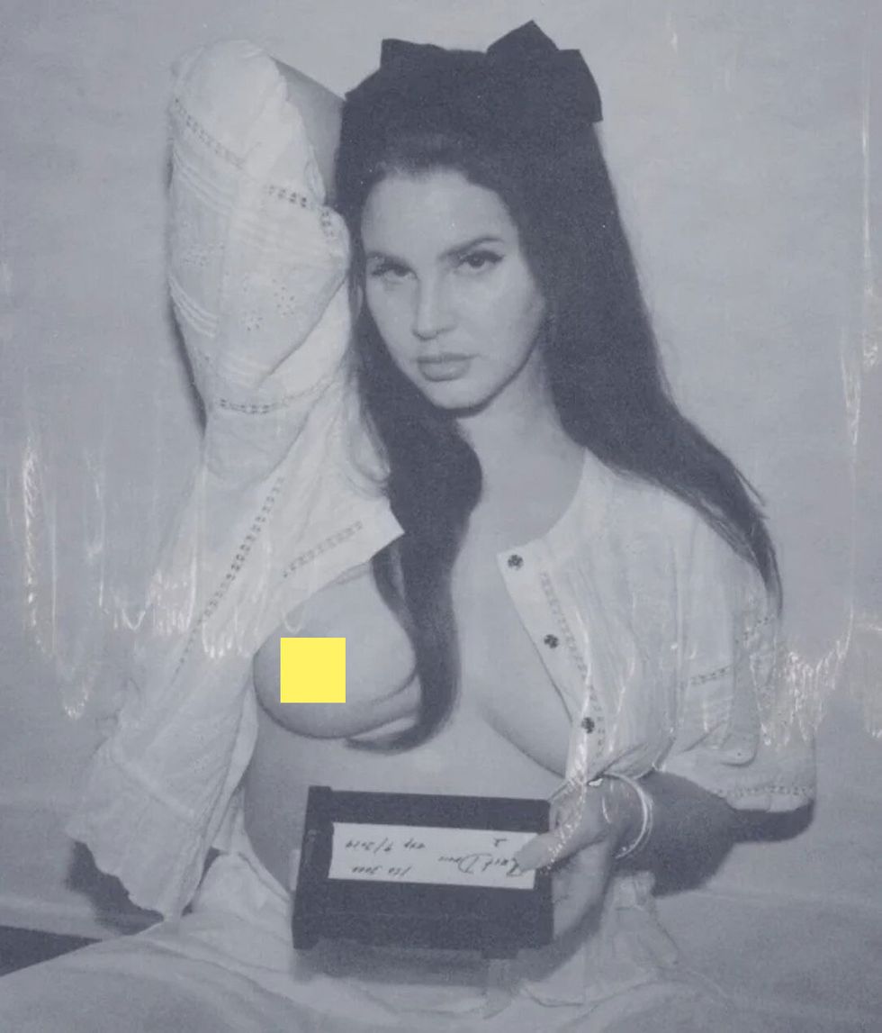 Lana Del Rey Is A Confident Queen In Topless, NSFW Album Cover Pic