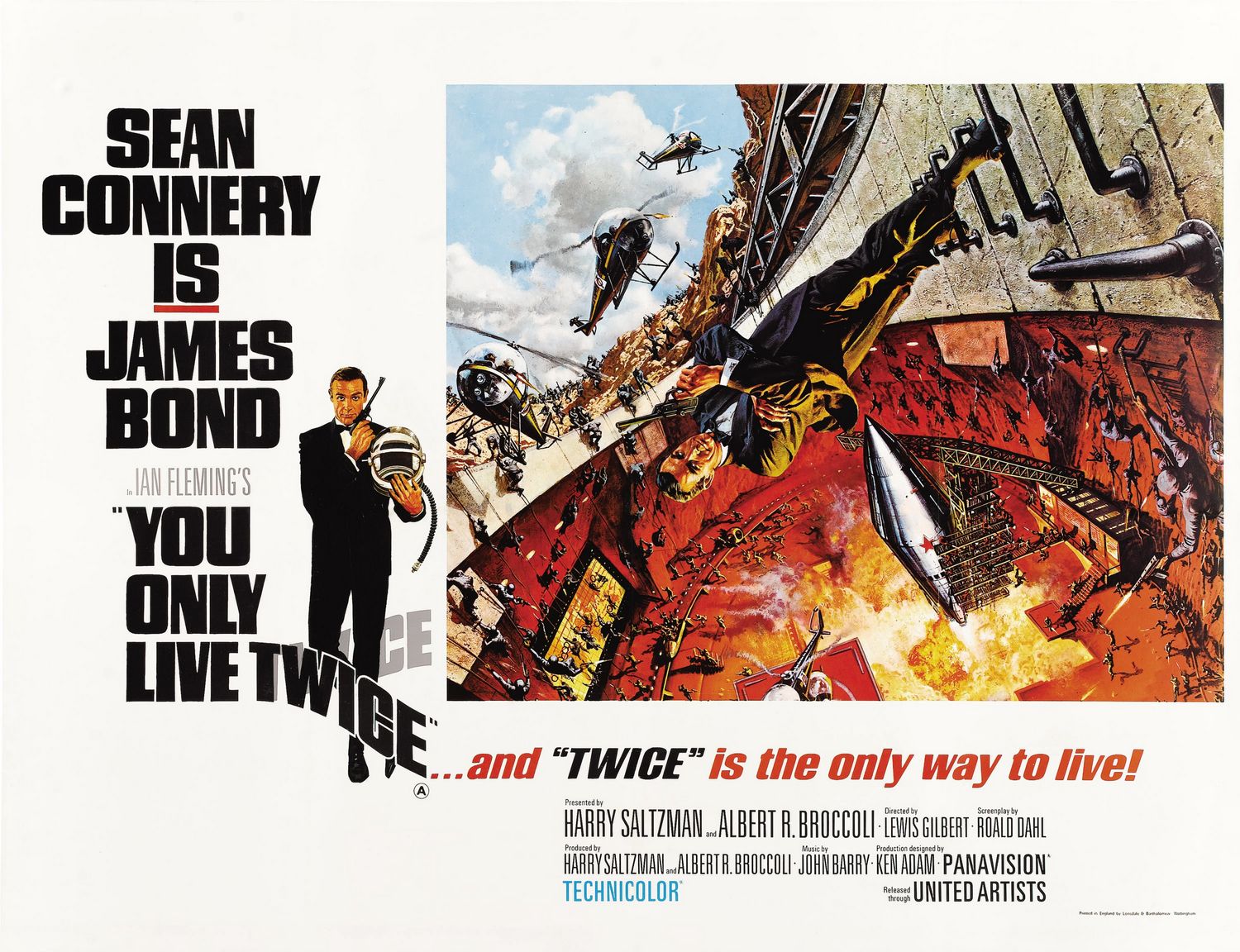 You Only Live Twice Movie Poster ( of 4)