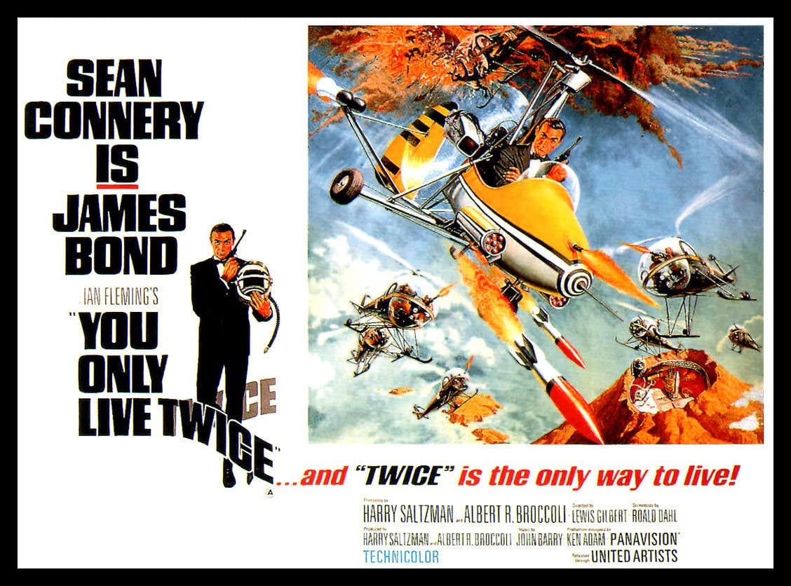 James Bond You Only Live Twice Movie Poster Fridge Magnet Canvas Print 6 x 8, Amazon.ca: Home