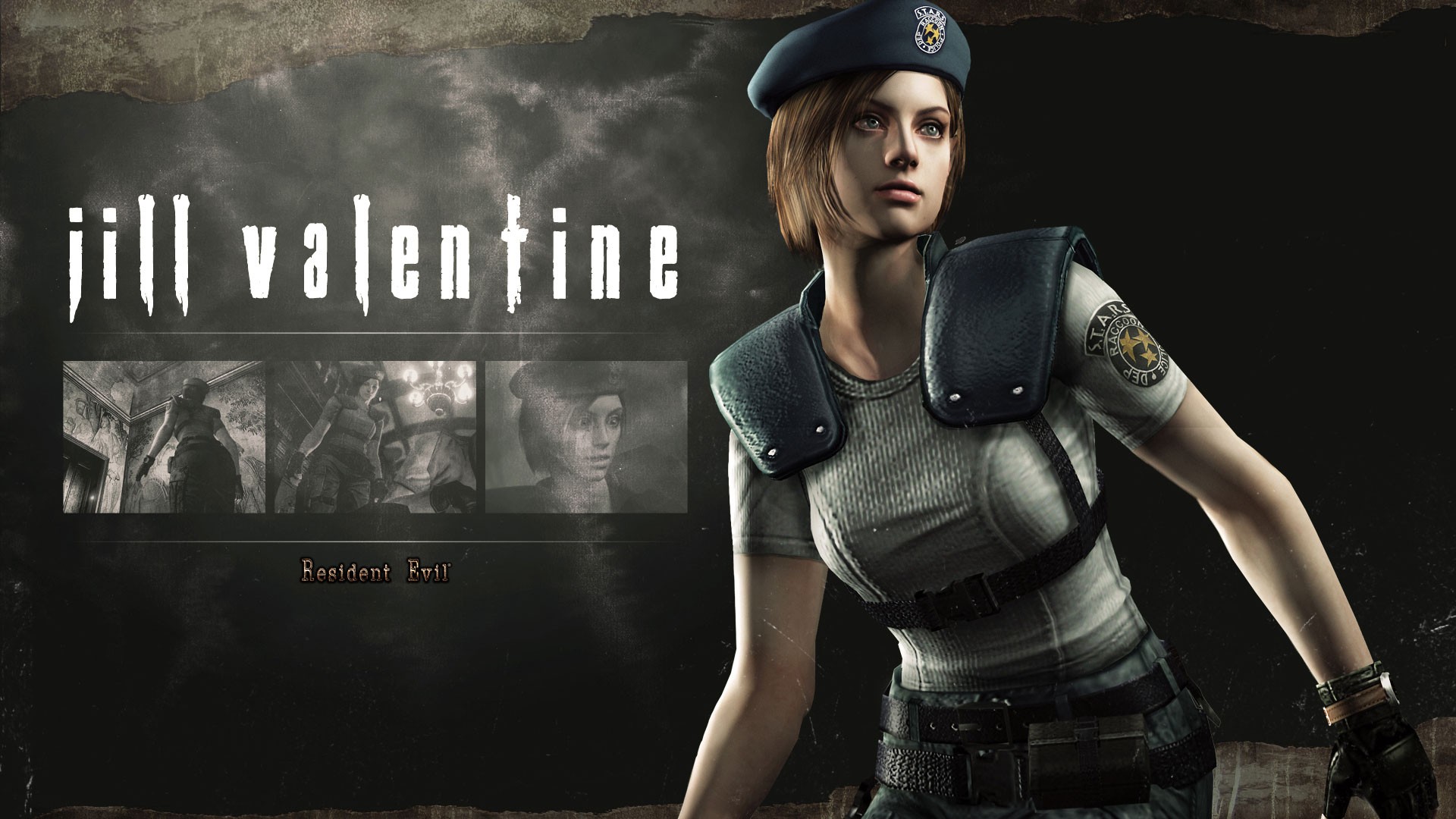 Wallpaper, Resident Evil HD Remaster, Jill Valentine, screenshot, computer wallpaper 1920x1080