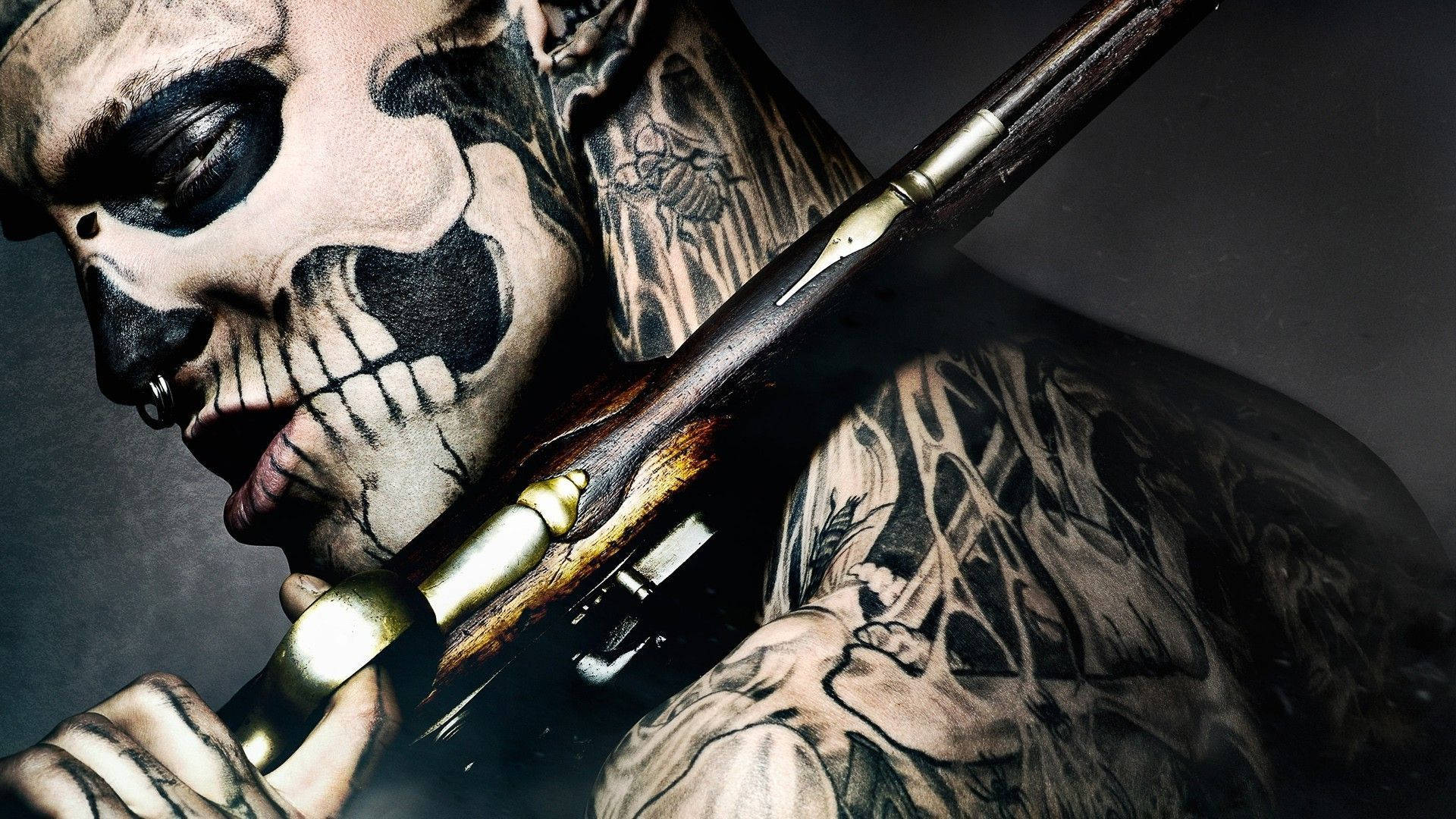 Download Rick Genest Zombie Boy Tattoo Wallpaper