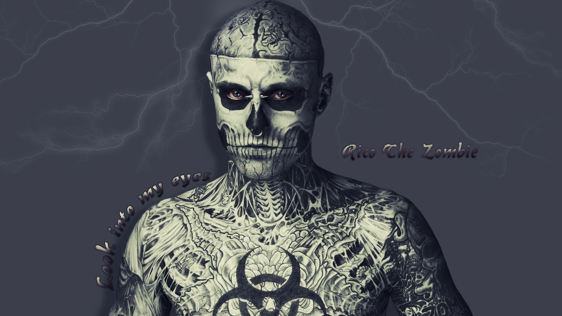 model, Rick, Genest, Zombie, Boy, Men, Males, Dark, Skull Wallpaper HD / Desktop and Mobile Background
