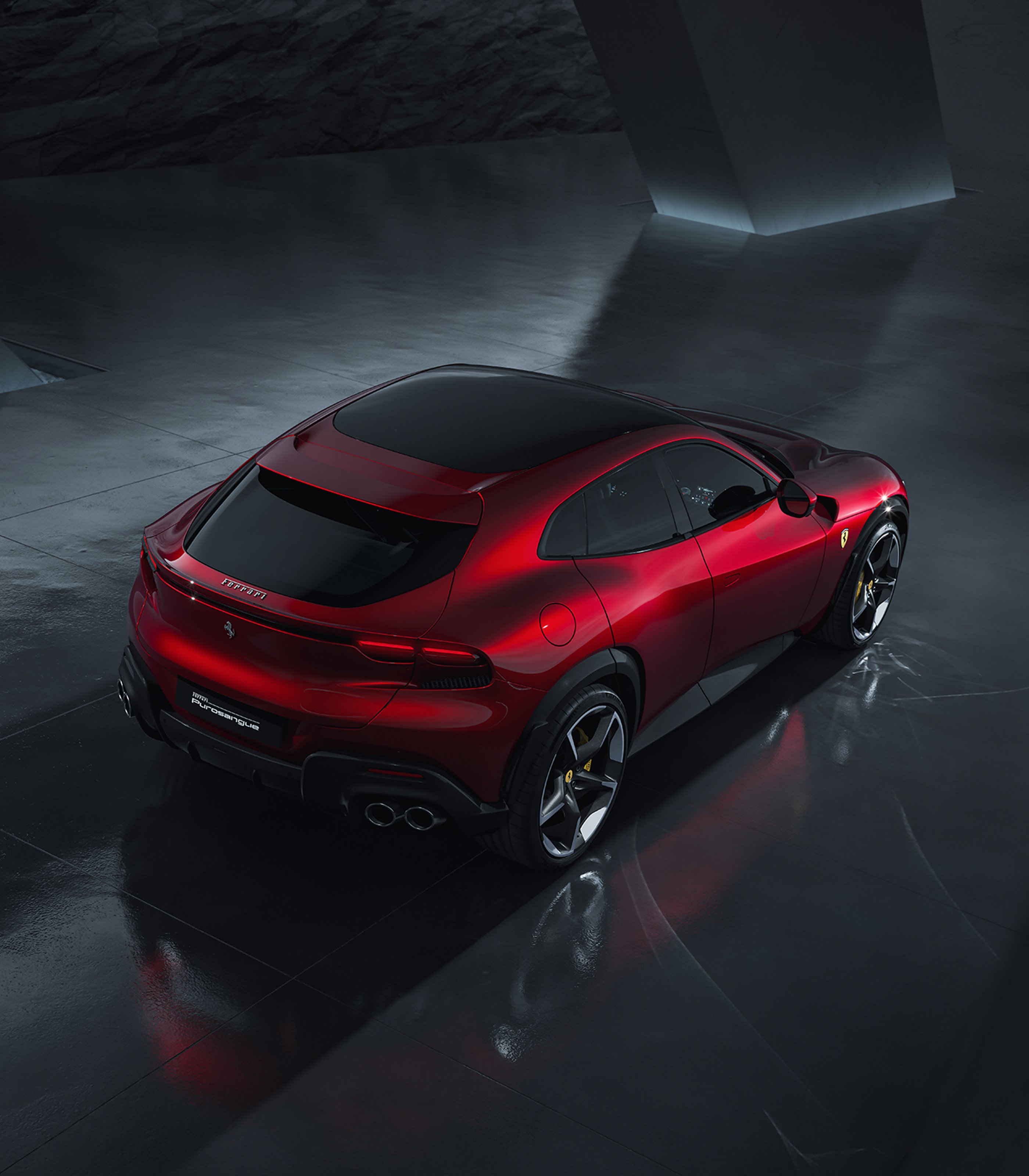 Ferrari #FerrariPurosangue, pictured here in an iridescent “Rosso Portofino” shade, is a masterpiece of elegance and design. The model opens the door for unprecedented new frontiers with its sleek