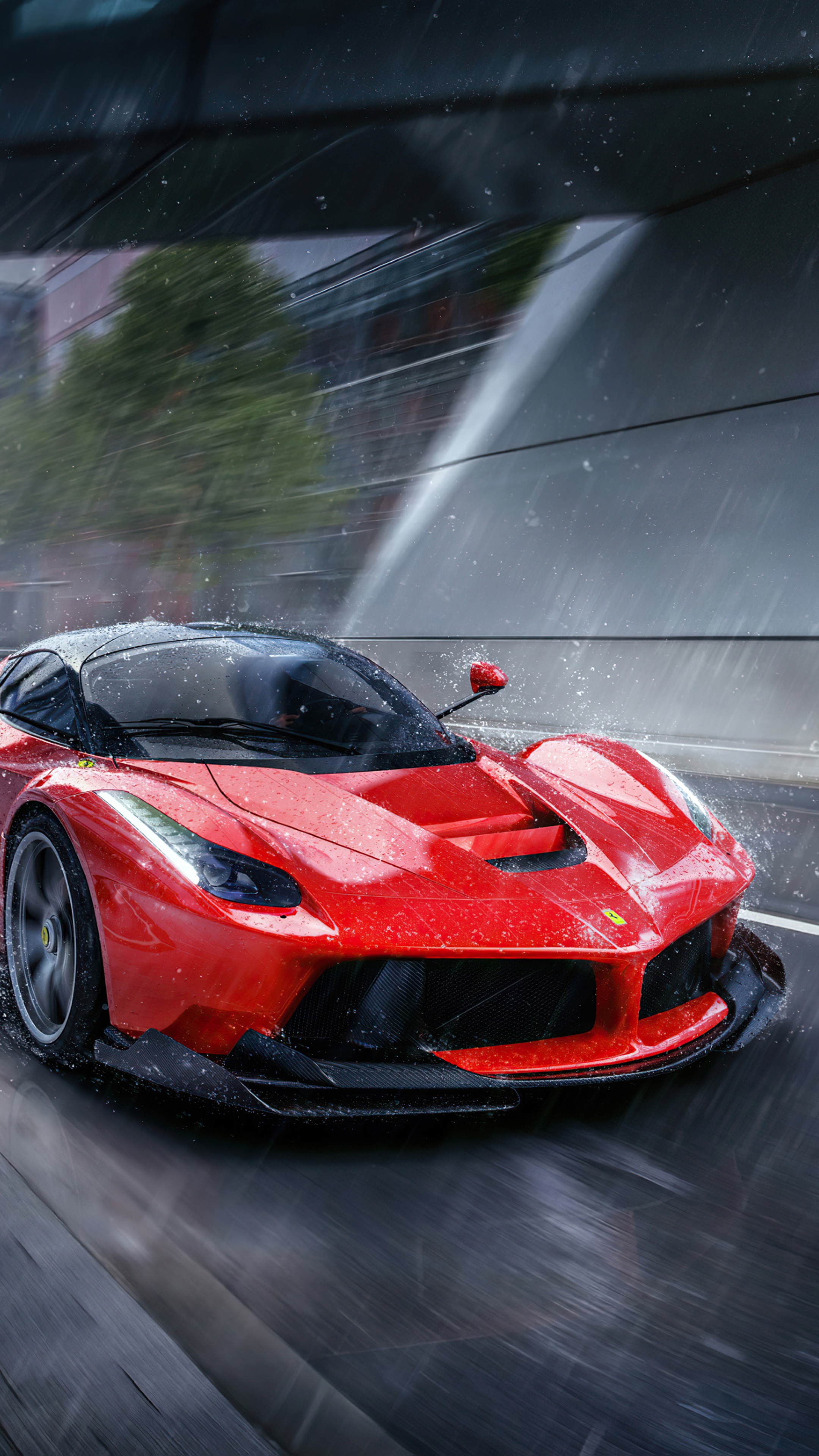 laferrari, ferrari, cars, hd, 4k, rain Phone HD Wallpaper