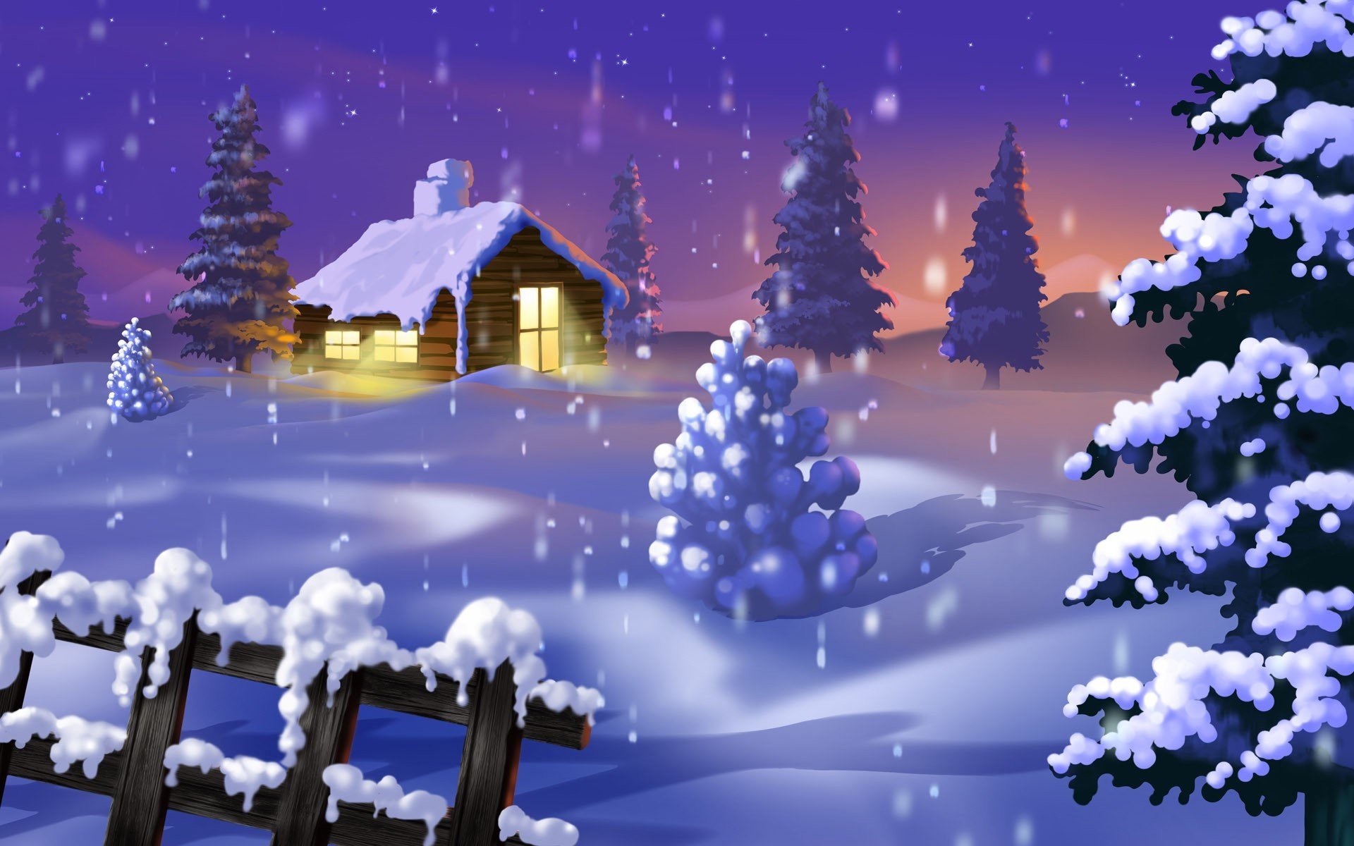 Beautiful Winter Snow Live Wallpaper for Android