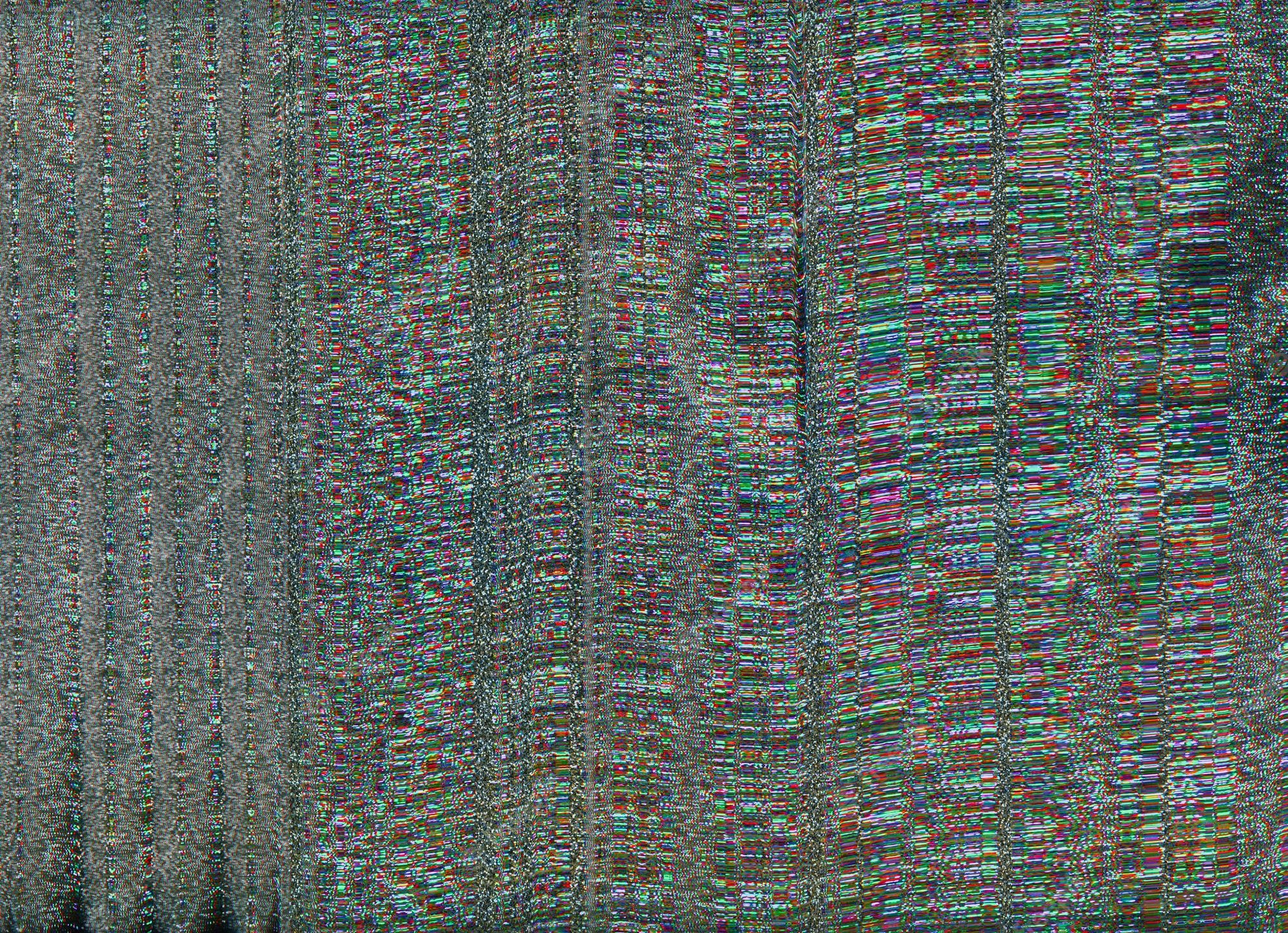 Premium Photo. Glitch overlay color pixel noise vhs tape distortion transmission error dark pink green grain lines static defect abstract background