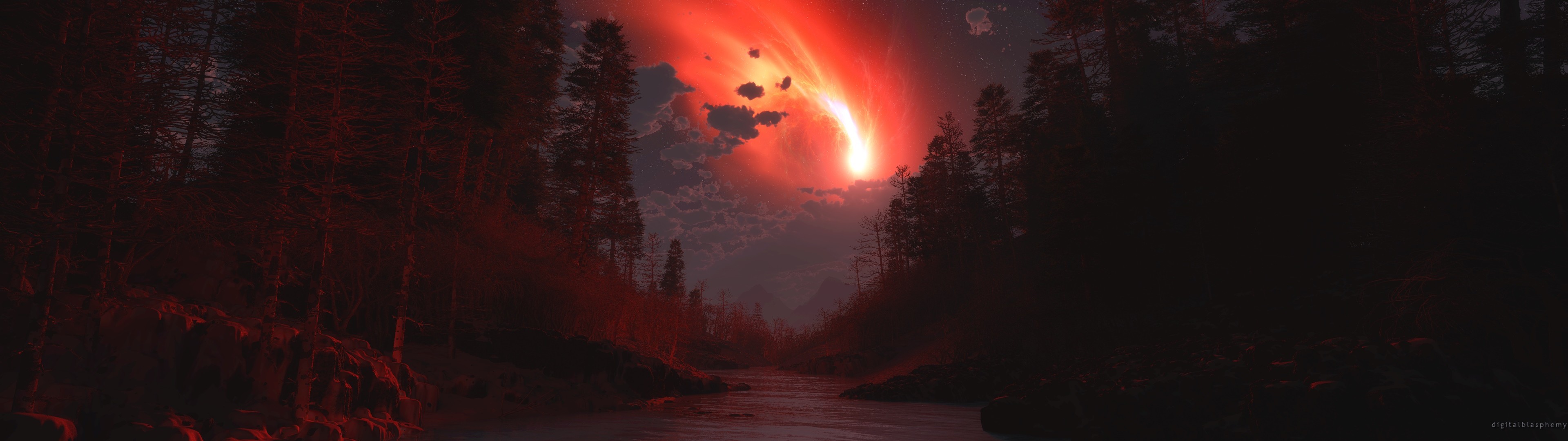 Photo: Dual Monitor Wallpaper Of The Day Put The Red Comet In #GameofThrones